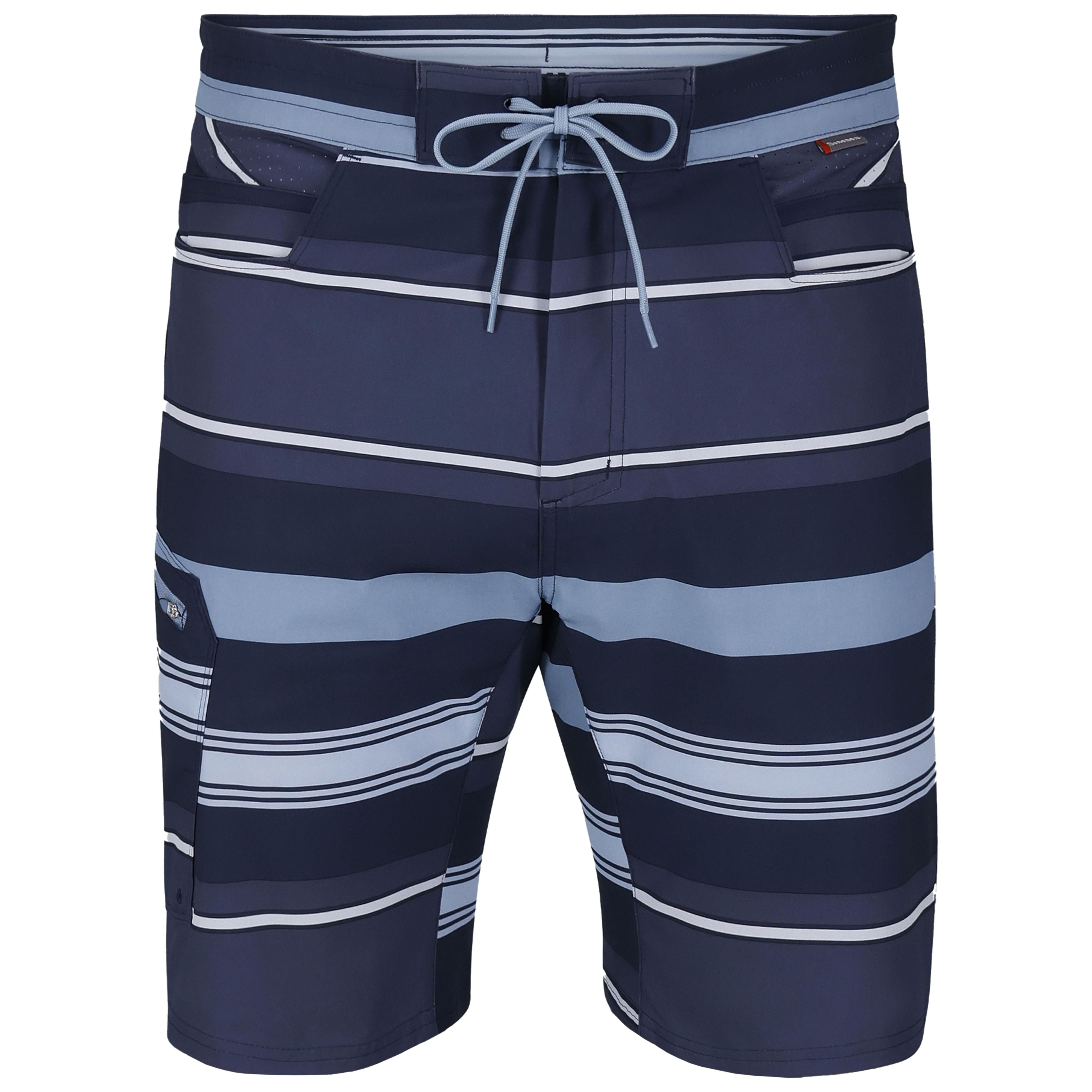 Simms Men's Seamount Board Shorts Huckleberry Stripe Image 01