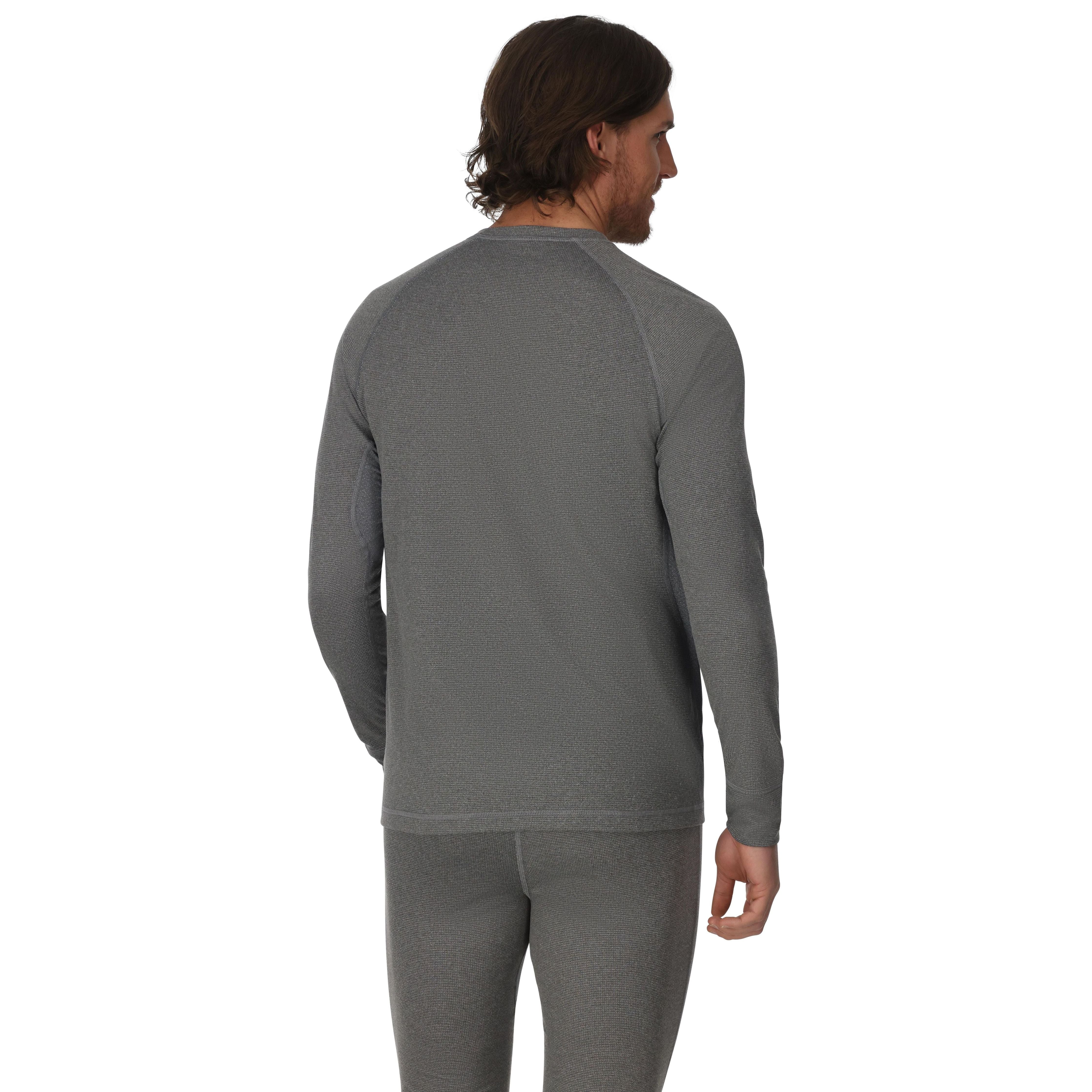 Simms Men's Strata 160 LS Crew Dark Grey Heather Image 03