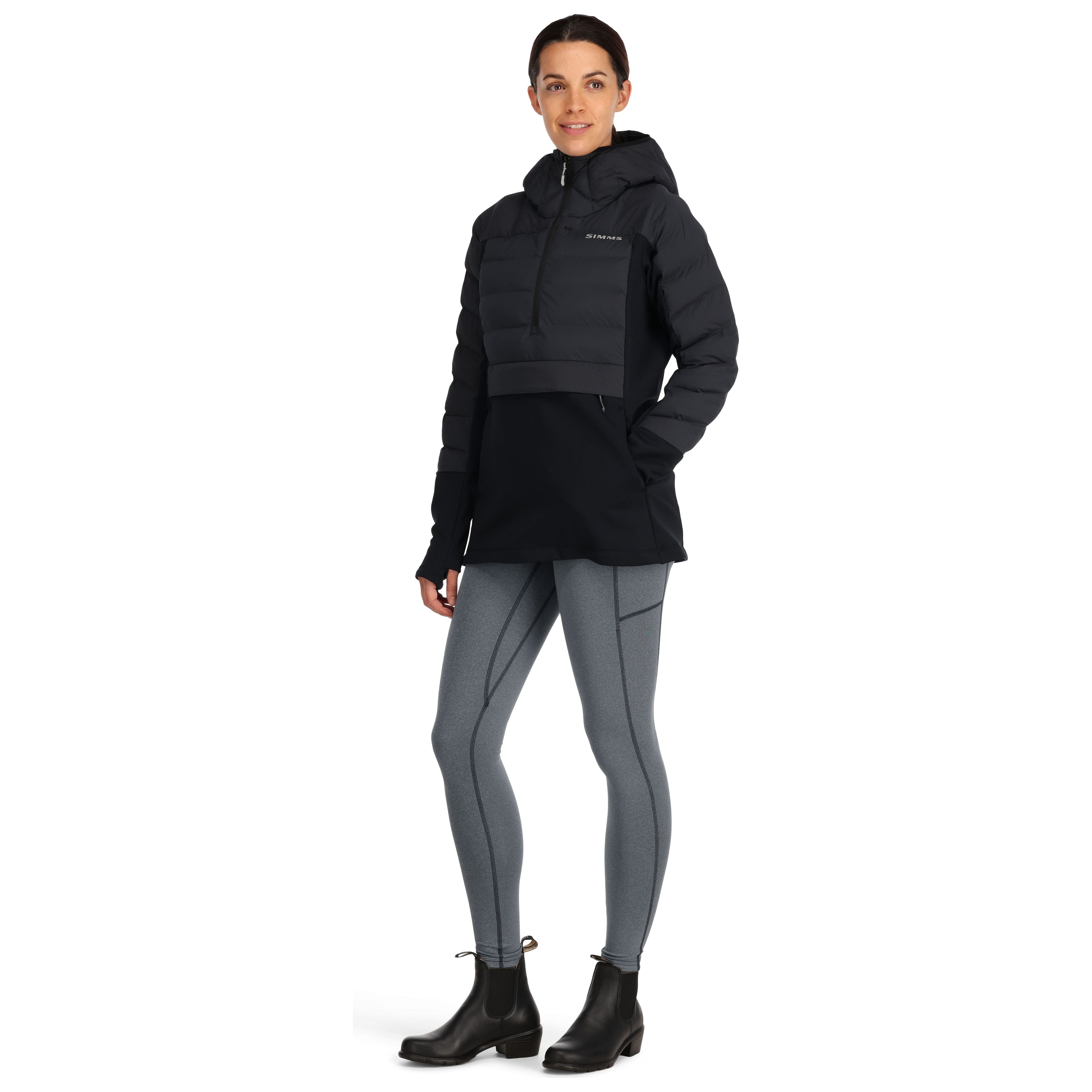 Simms Women's ExStream Pull-Over Hoody Black Image 03