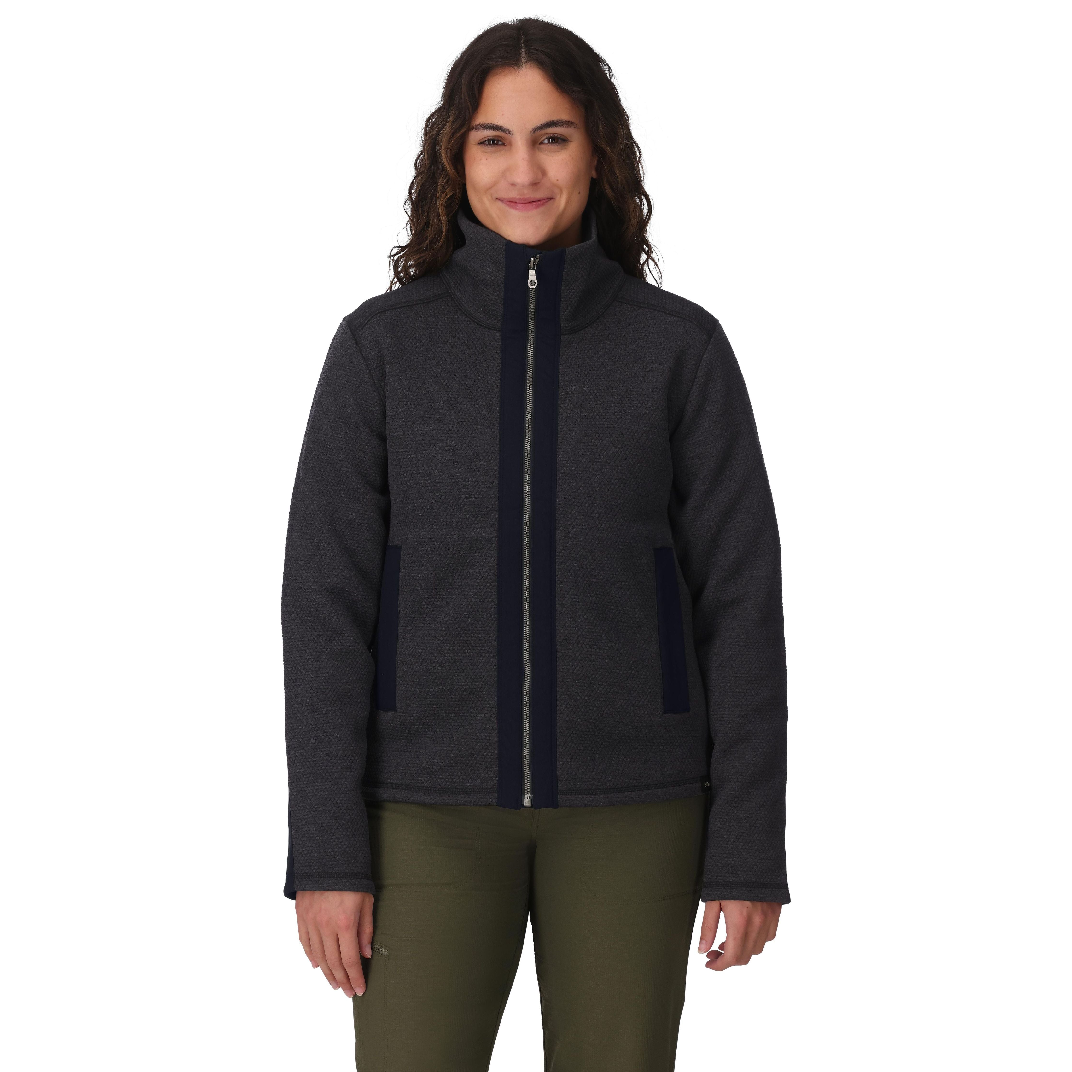 Simms Women's Harbor Fleece Black Heather Image 02