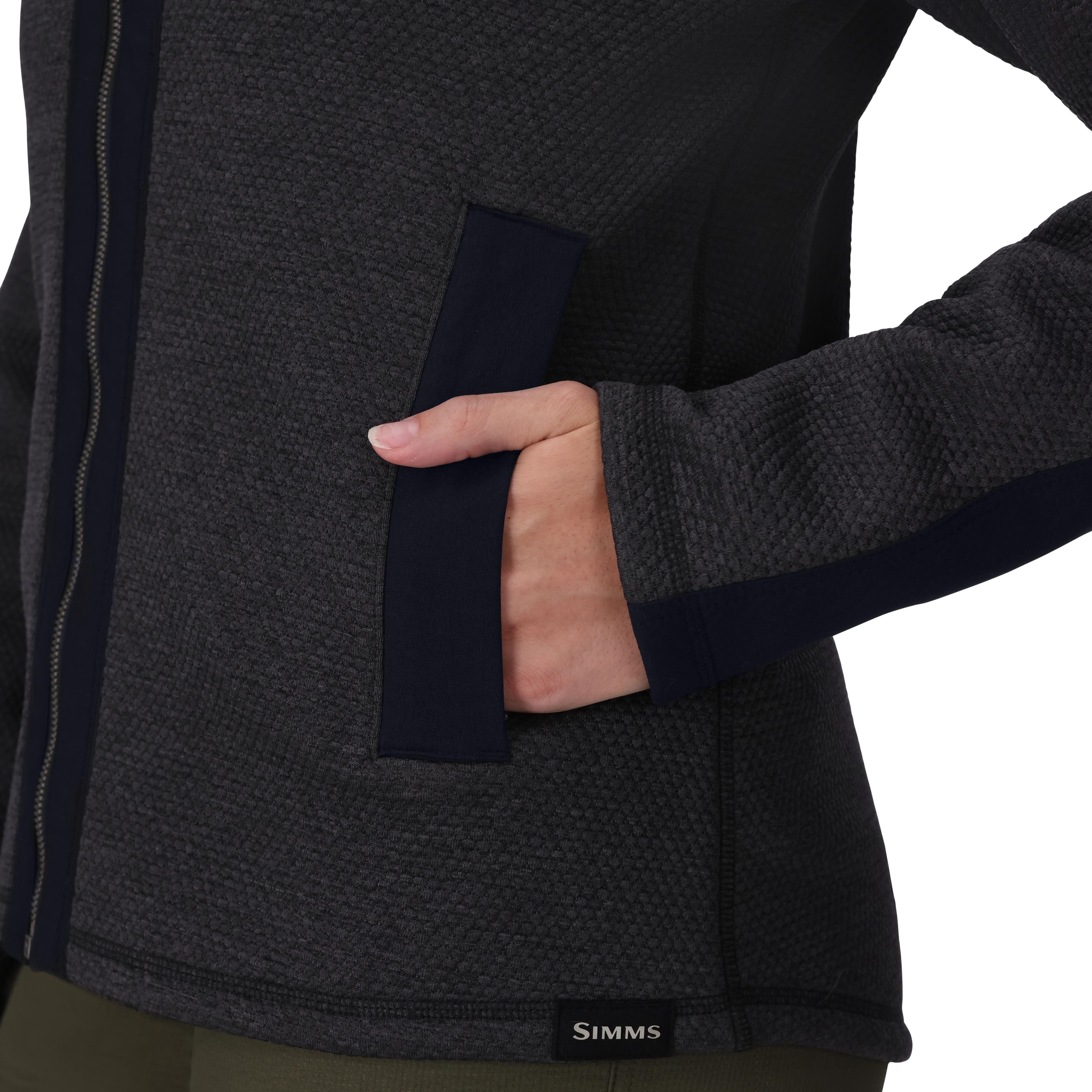 Simms Women's Harbor Fleece Black Heather Image 04