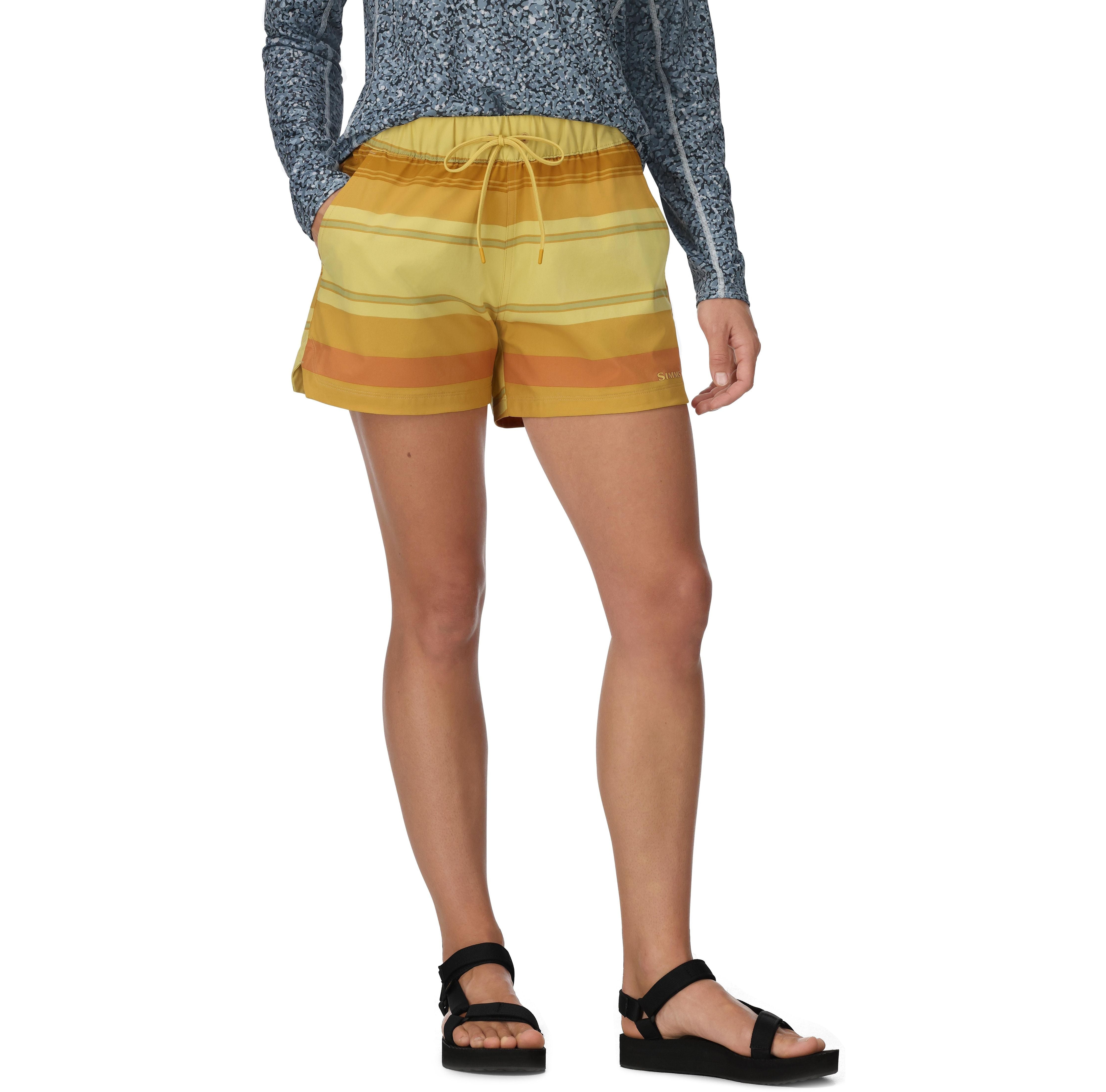 Simms Women's Seamount Short Baltic Amber Stripe Image 02