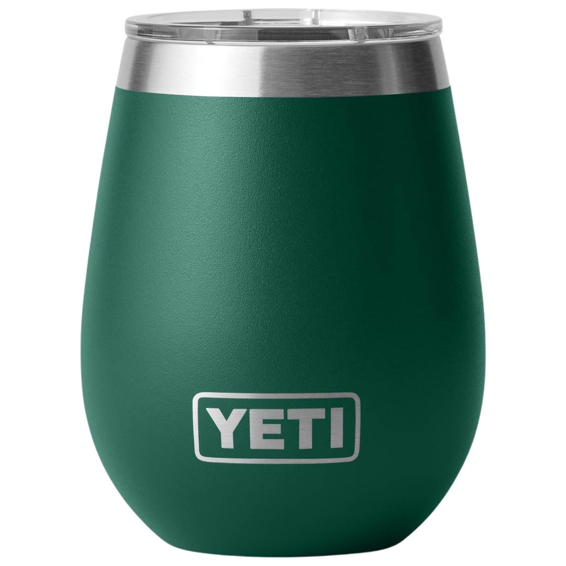 YETI Rambler 10 oz Wine Tumbler with MagSlider Lid Black Forest Green Image 01