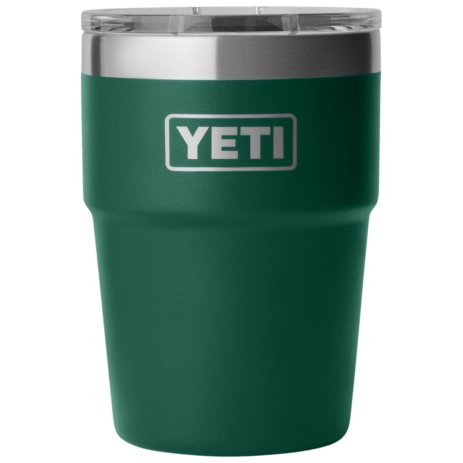 YETI Rambler 16 oz Stackable Cup with MagSlider Lid Black Forest Green Image 01
