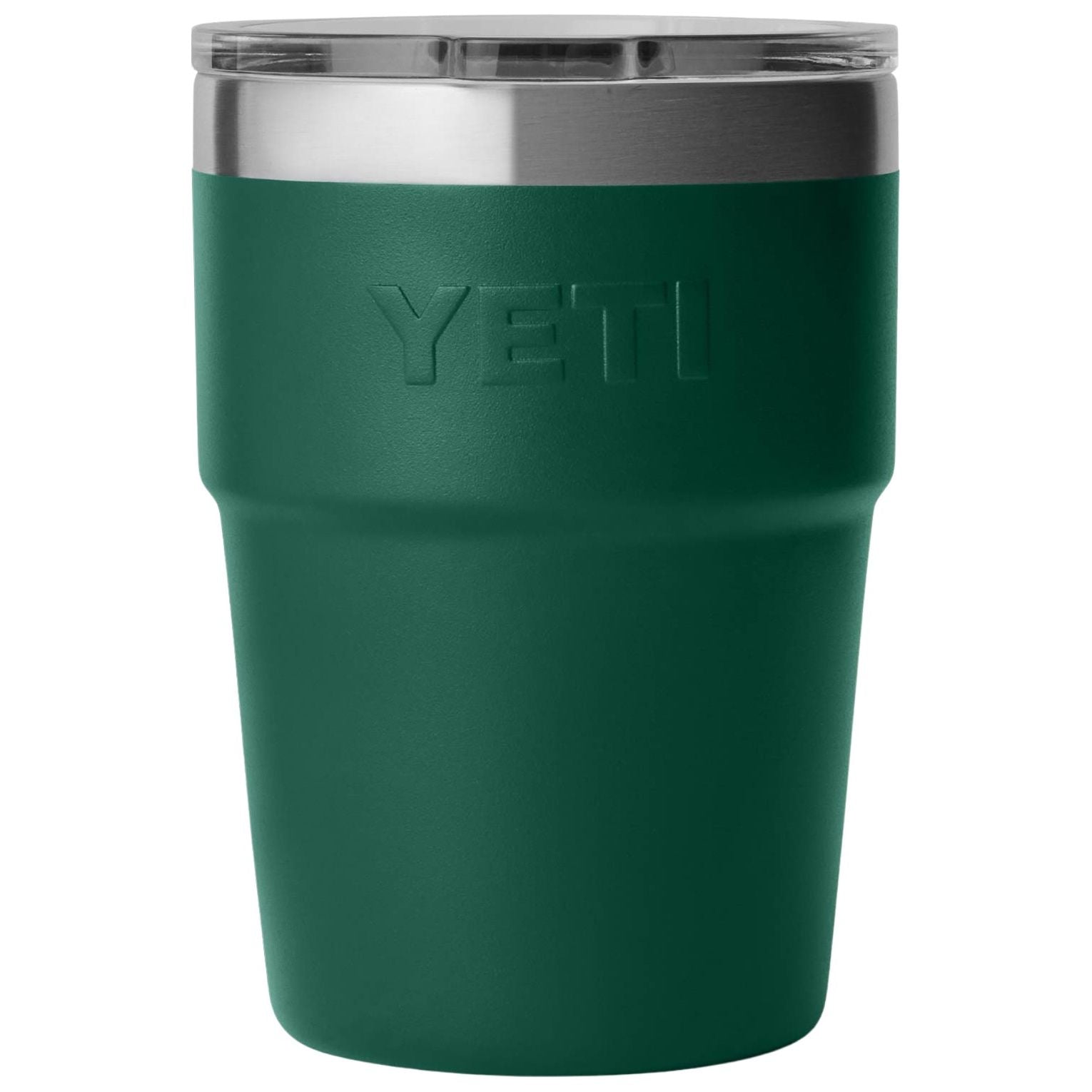YETI Rambler 16 oz Stackable Cup with MagSlider Lid Black Forest Green Image 02