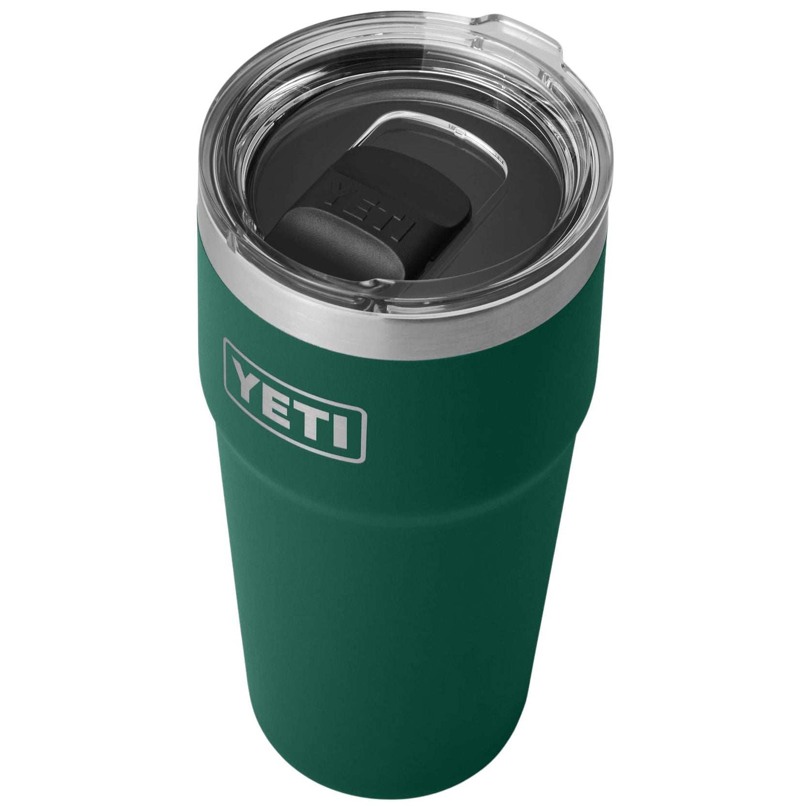 YETI Rambler 20 oz Stackable Cup with MagSlider Lid Black Forest Green Image 03