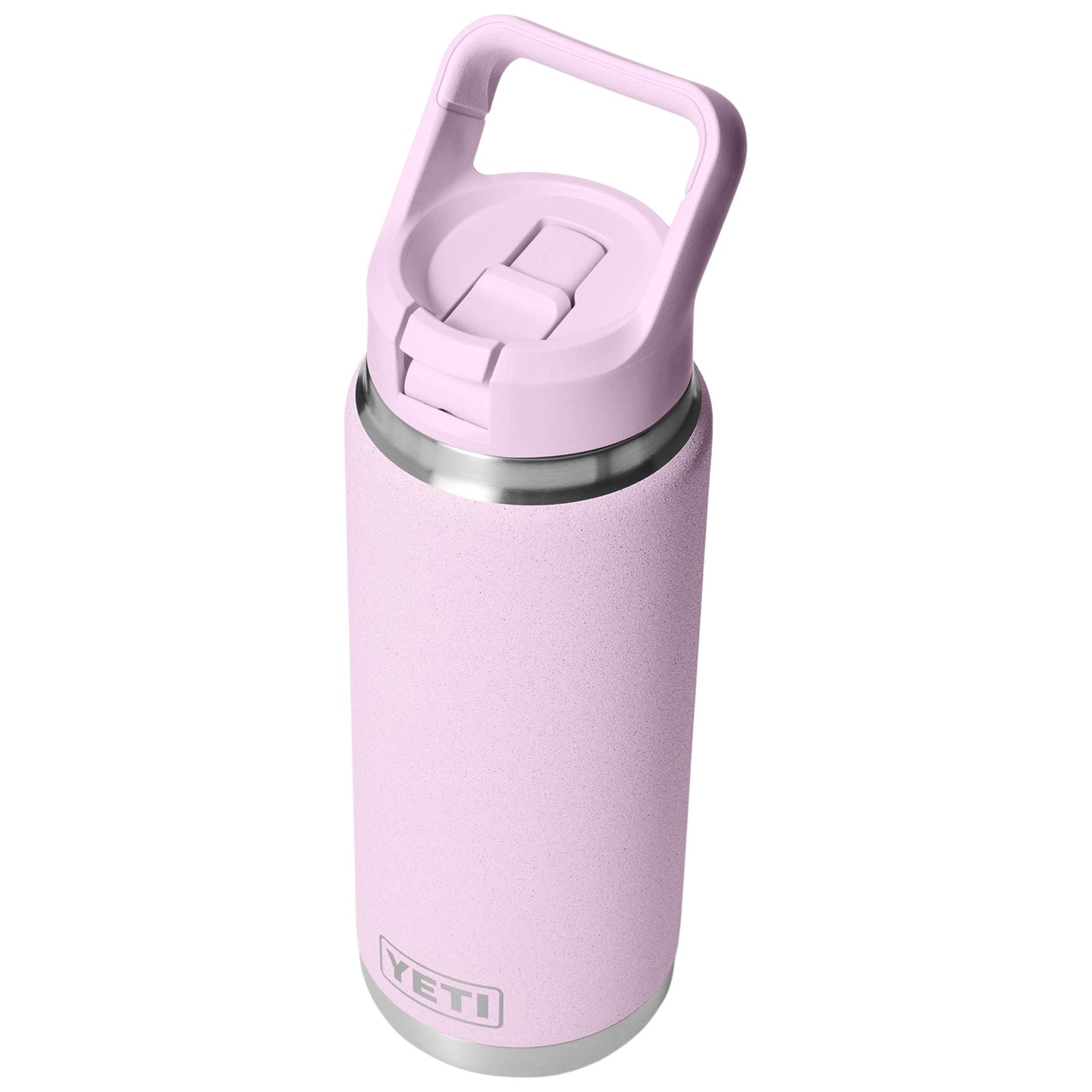 YETI Rambler 26 oz Bottle with Color-Matched Straw Cap Cherry Blossom Image 03