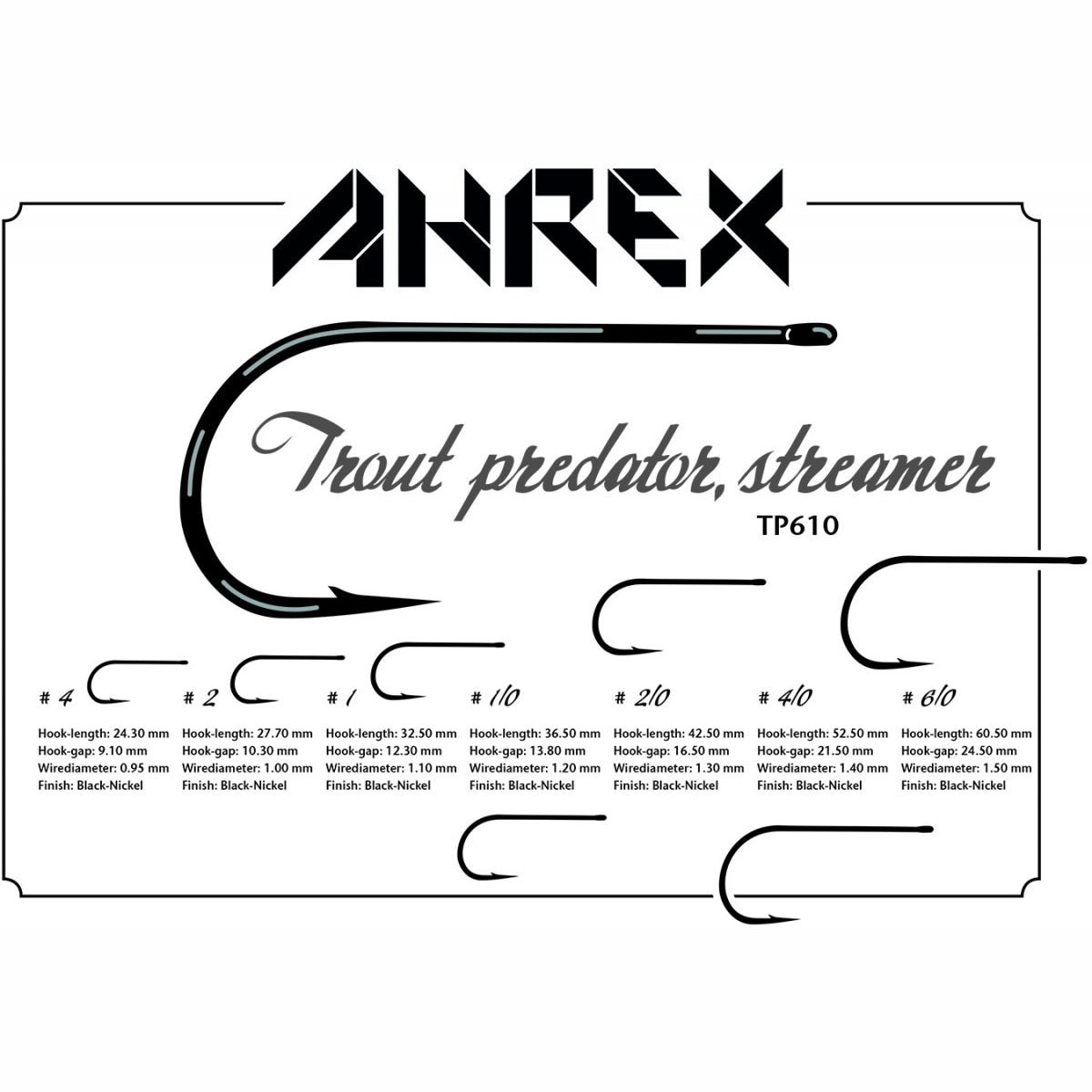 Ahrex TP610 Trout Predator Streamer Hook