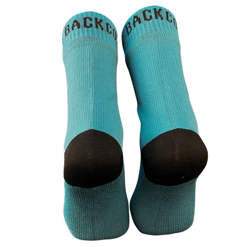 Backcountry Skinz Waterproof Merino Wool Mid Length Socks - Dark Aqua/Black