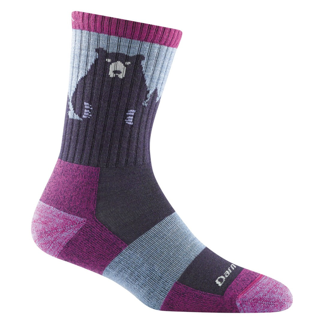 Darn Tough Women's Bear Town Micro Crew Lightweight Cushion Hiking Socks