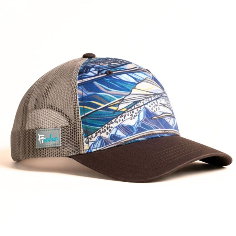 Fishe Wear Rainbow Ridge Abstract Trucker Hat
