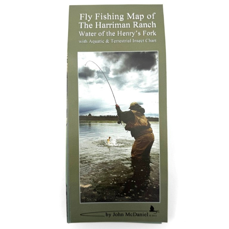 Fly Fishing Map of the Harriman Ranch by John McDaniel