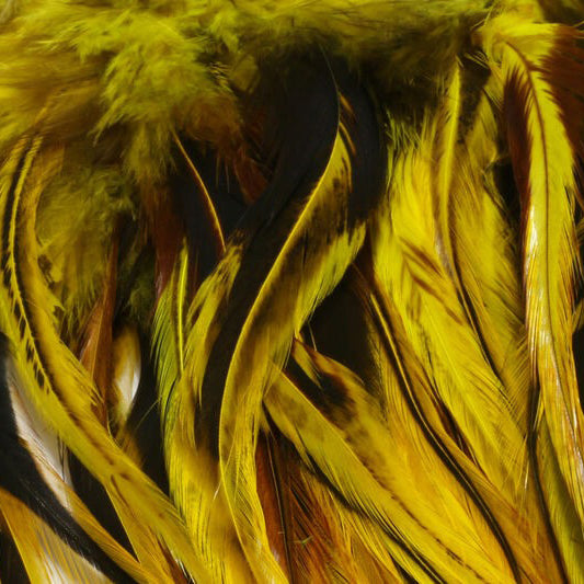 Hareline Badger Saddle Hackle 5-7 inch