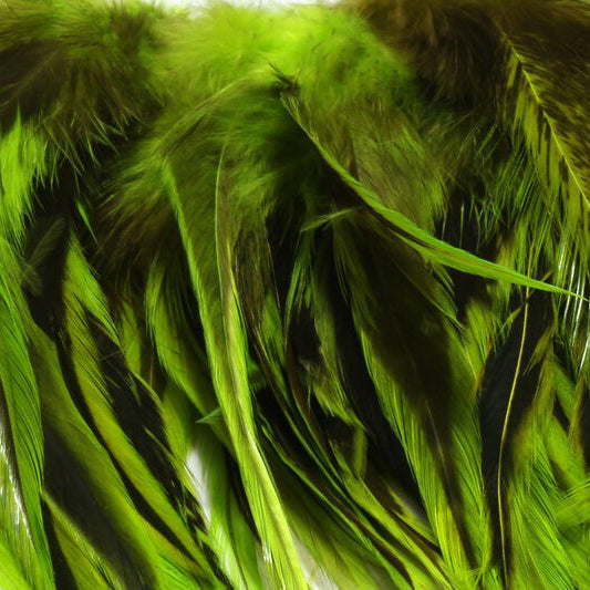 Hareline Badger Saddle Hackle 5-7 inch