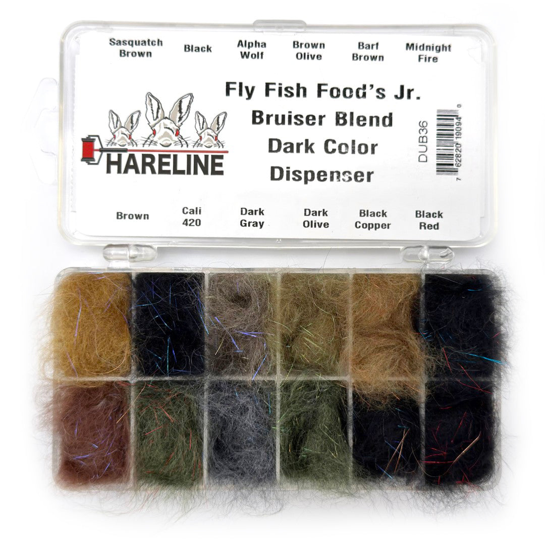 Hareline Fly Fish Food's Jr Bruiser Blend Dispenser