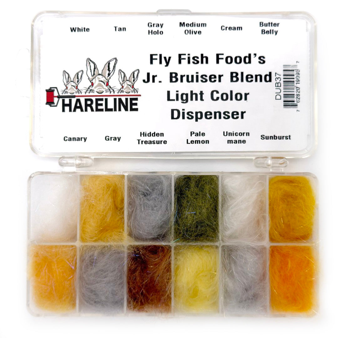 Hareline Fly Fish Food's Jr Bruiser Blend Dispenser