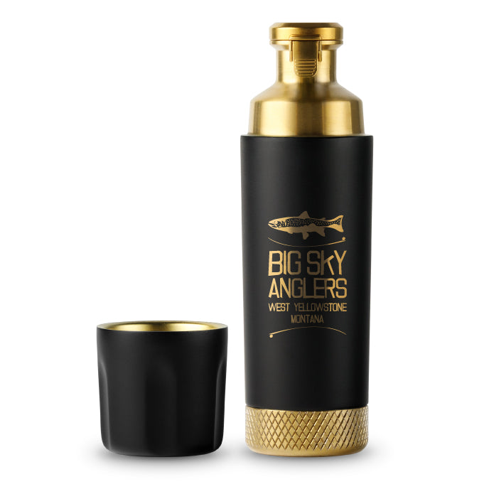 High Camp Flasks BSA Classic Logo Torch 9oz Flip Lid Flask