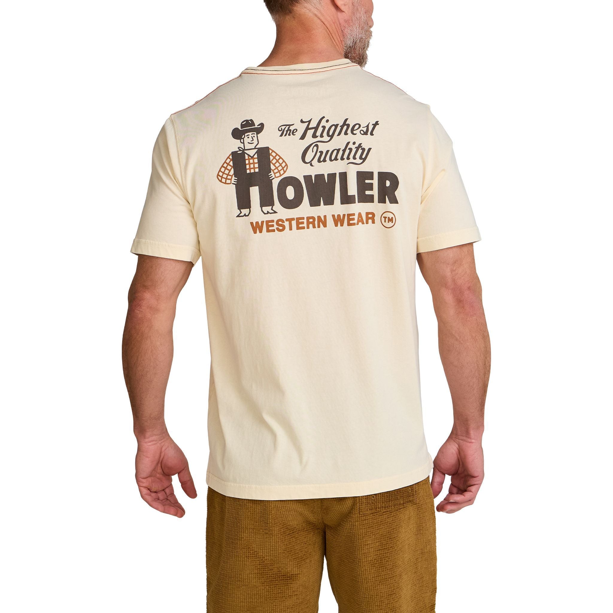 Howler Brothers Howler Western Wear Cotton T-Shirt Natural Image 03