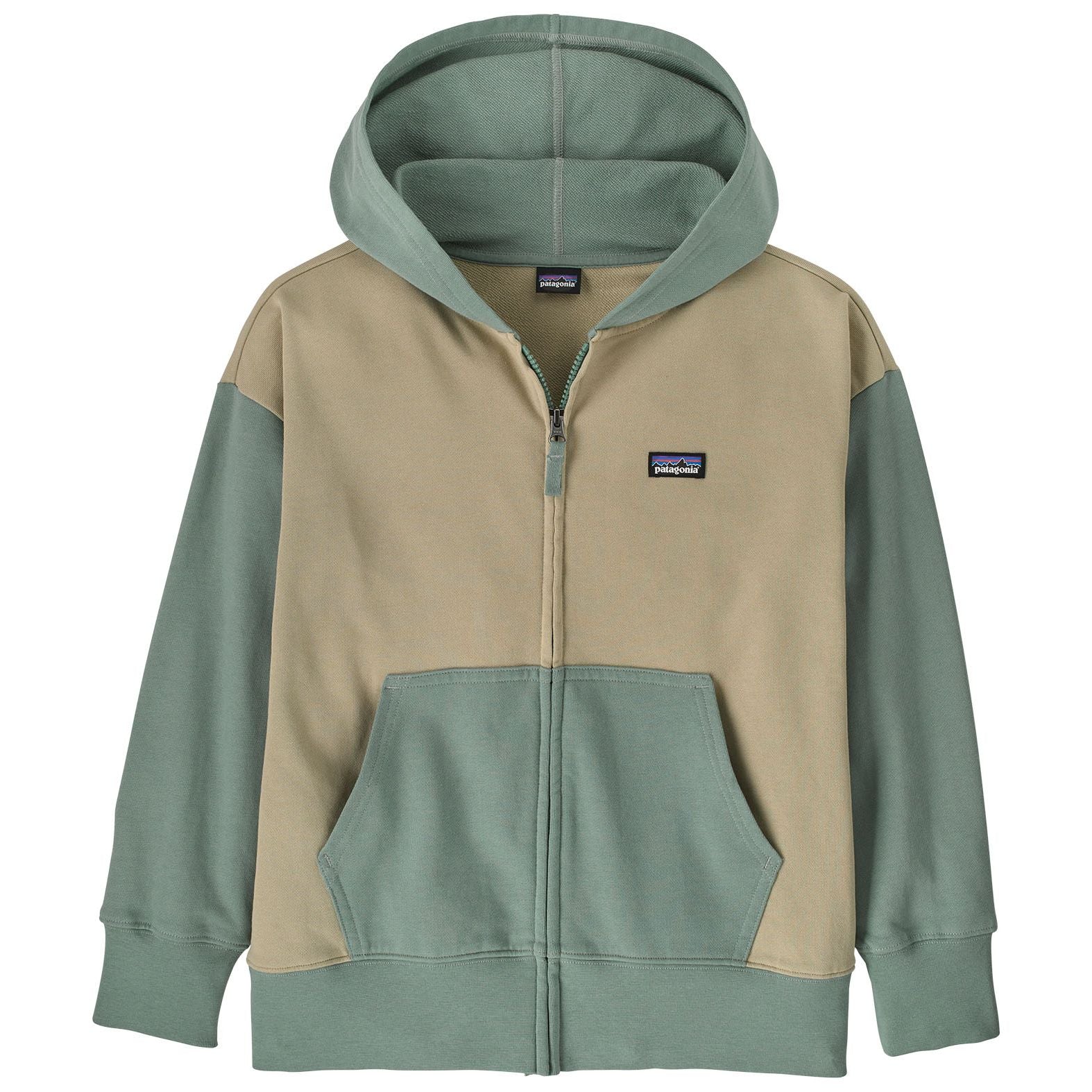 Patagonia Kid's Full-Zip Hoody Sweatshirt Weathered Stone Image 01
