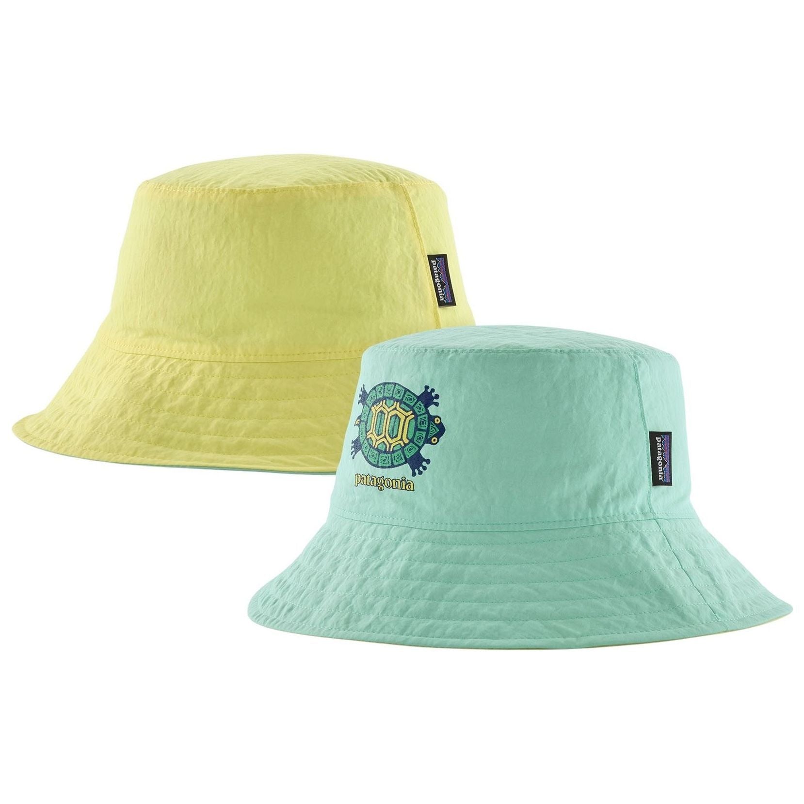 Patagonia Kid's Reversible Bucket Hat Island Turtle: Early Teal Image 04