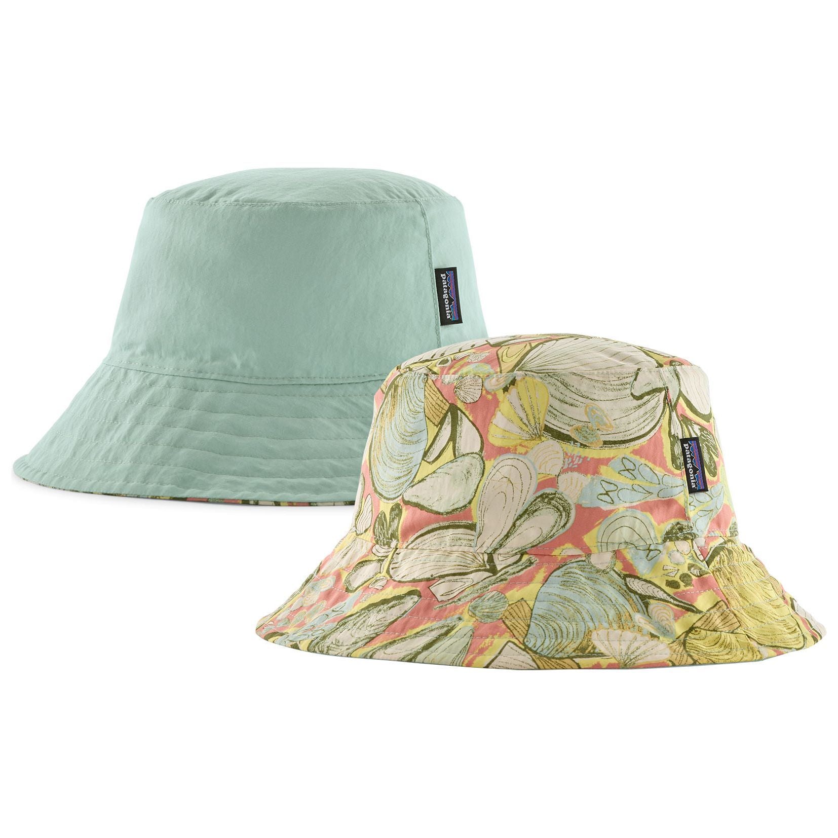 Patagonia Kid's Reversible Bucket Hat Shelly Shelly: Mellow Melon