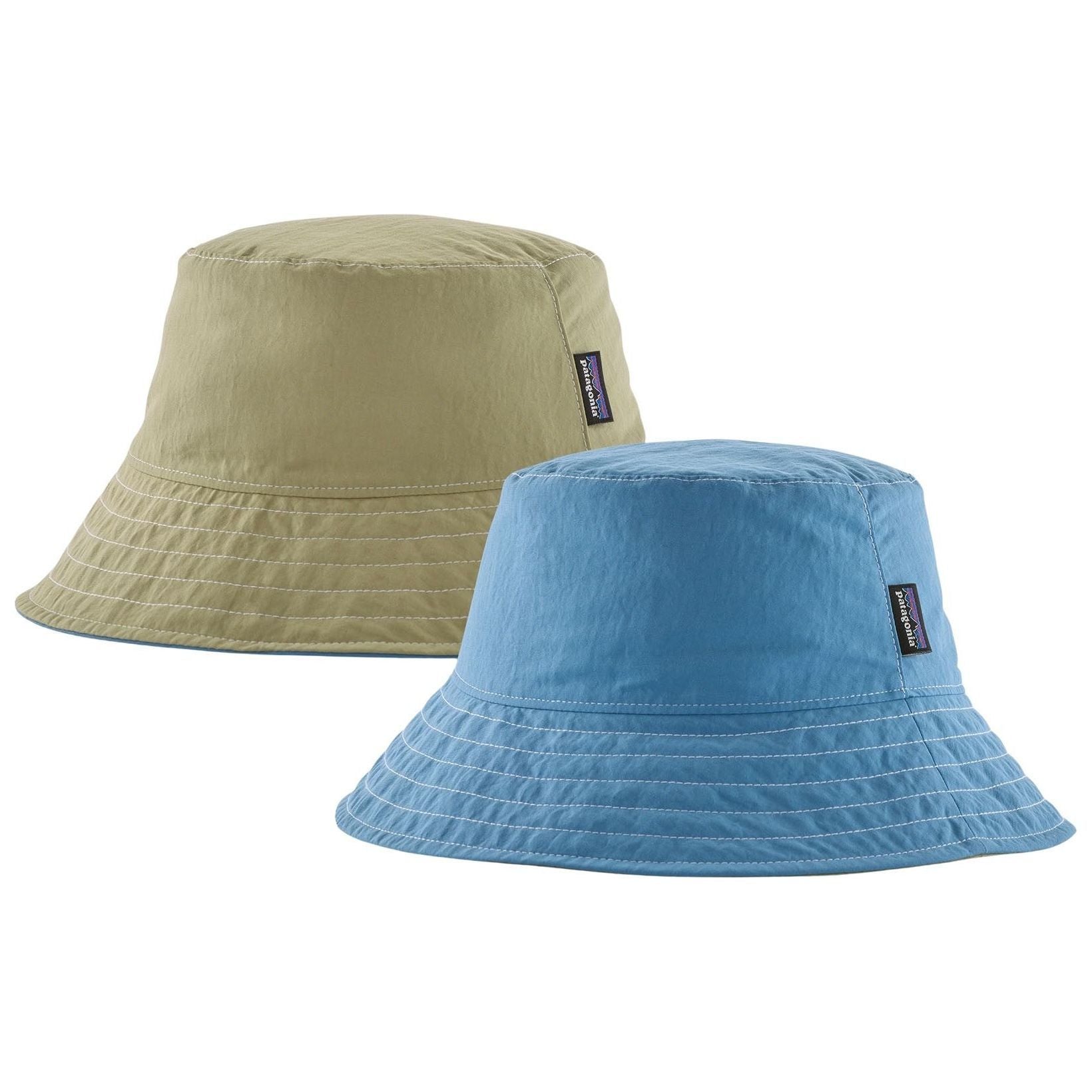 Patagonia Kid's Reversible Bucket Hat Shore Blue Image 04