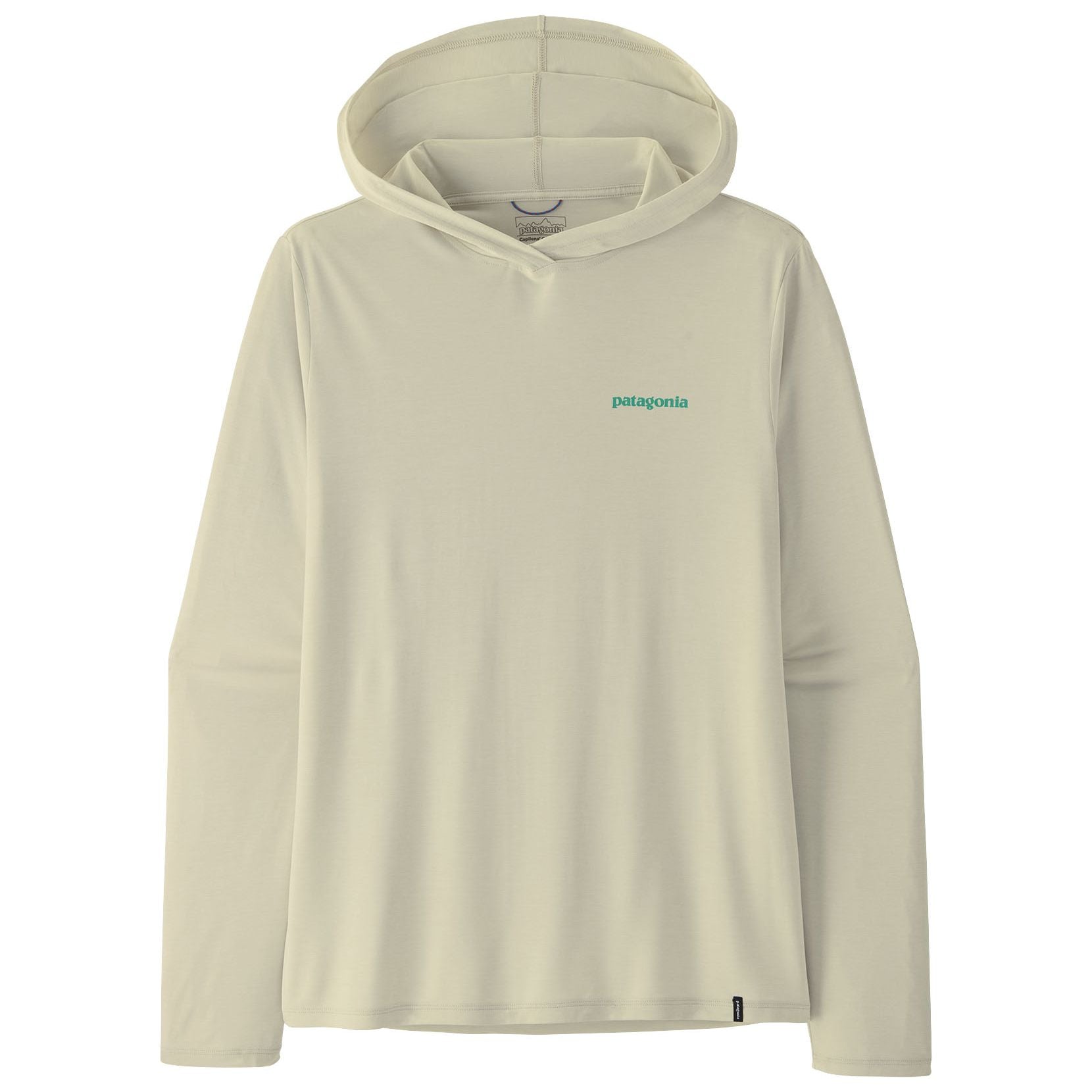 Patagonia Men's Capilene Cool Daily Hoody - Casting Logo Dyno White Image 02