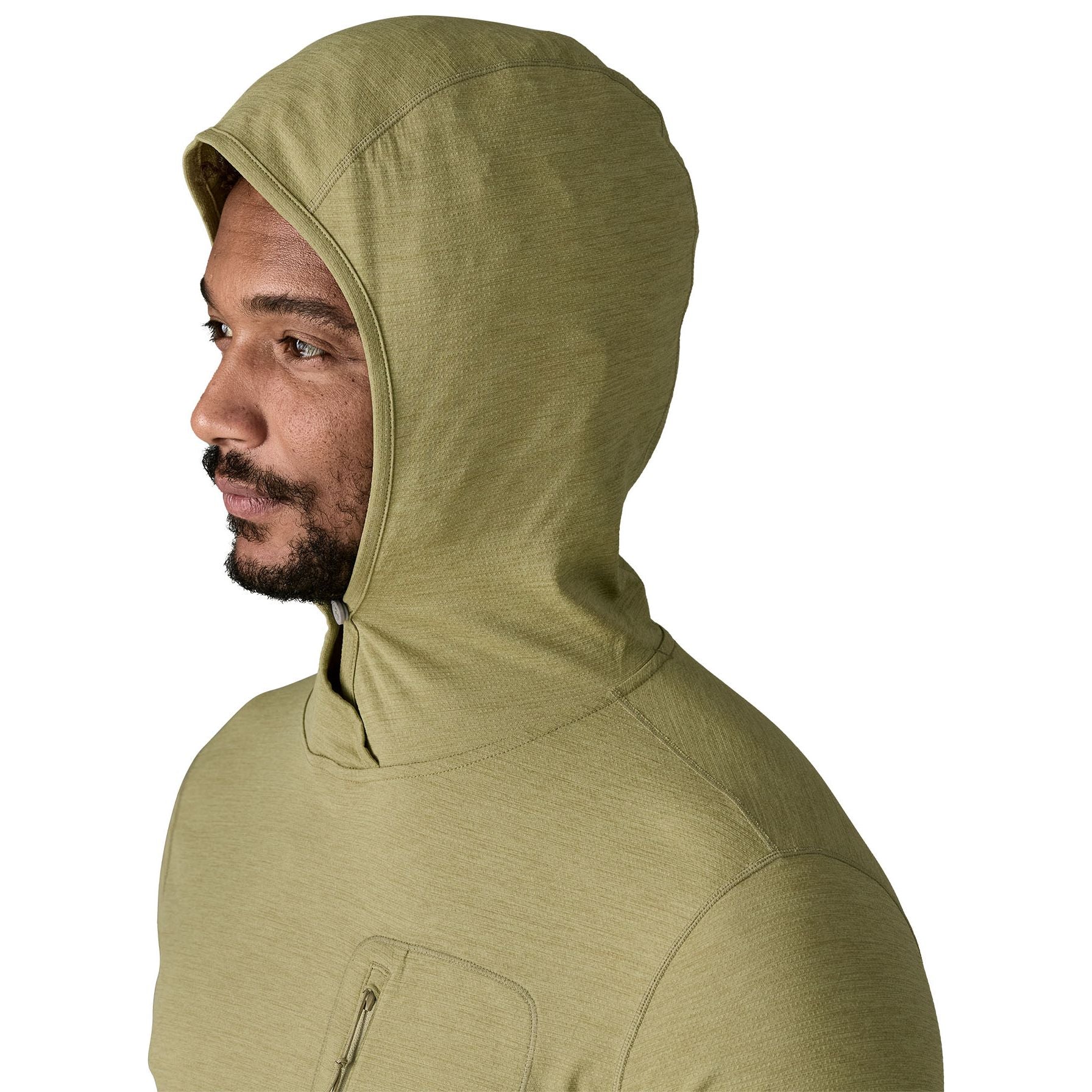 Patagonia Men's Capilene Cool Sun Hoody Gumtree Green - Light Gumtree Green X-Dye Image 07