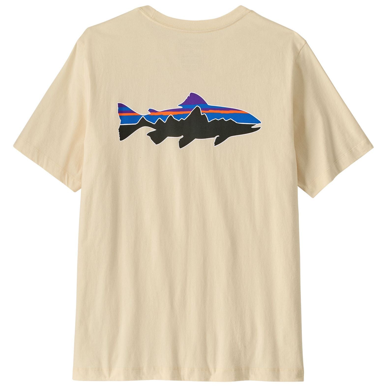 Patagonia Men's Fitz Roy Trout T-Shirt Undyed Natural