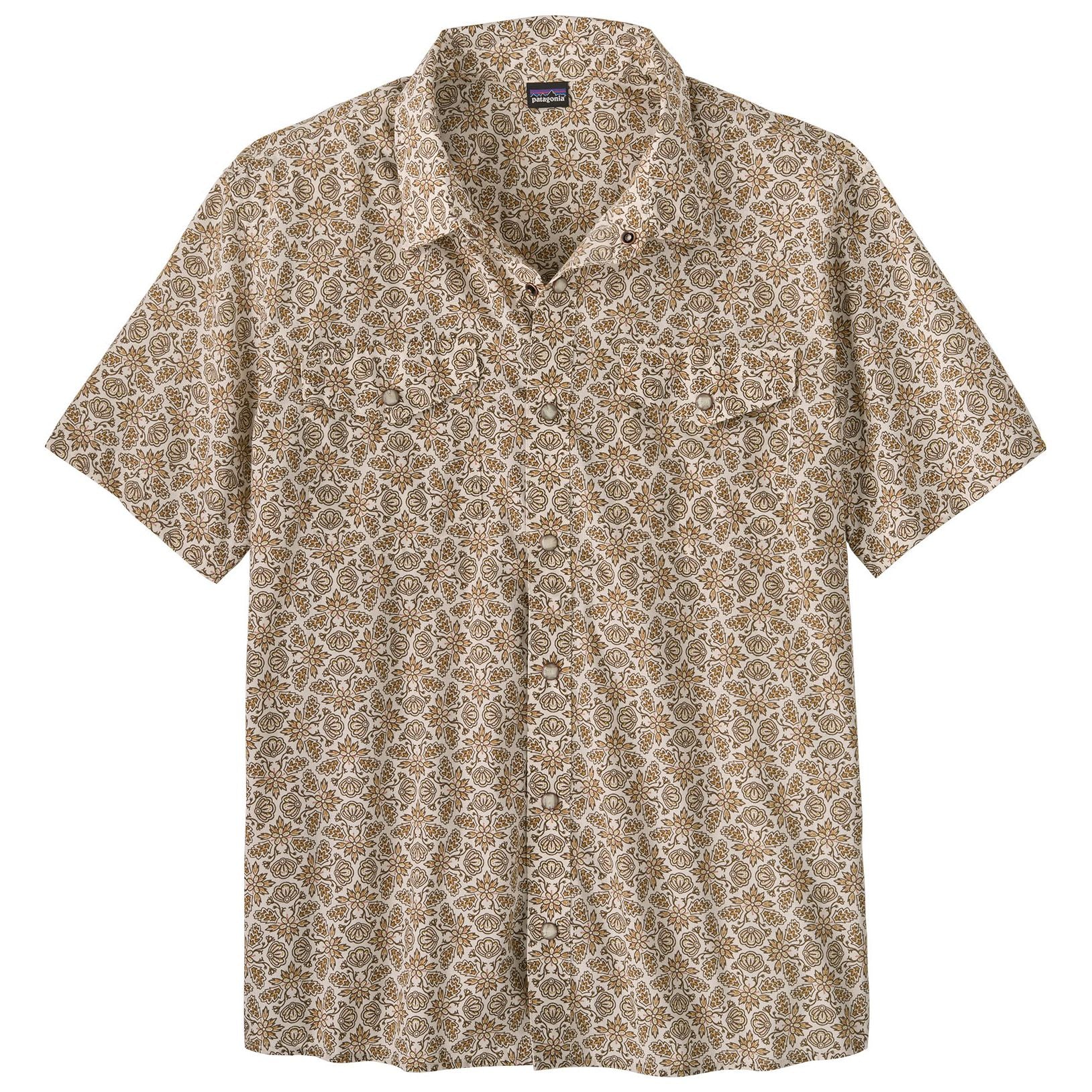 Patagonia Men's Go To Western Shirt Blizzard Bloom: Natural Image 01