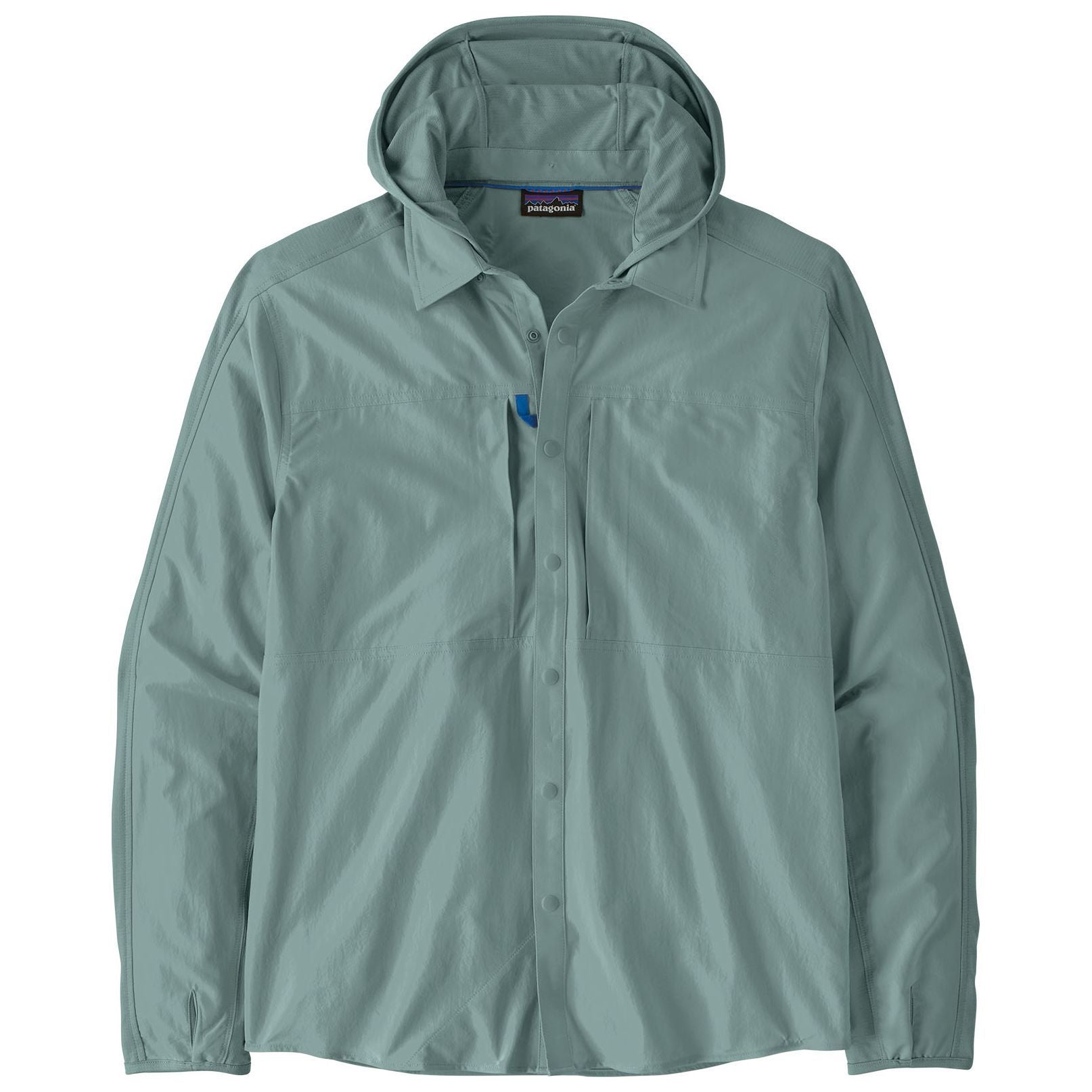 Patagonia Men's River Rambler Hybrid Sun Hoody Blue Sage Image 01