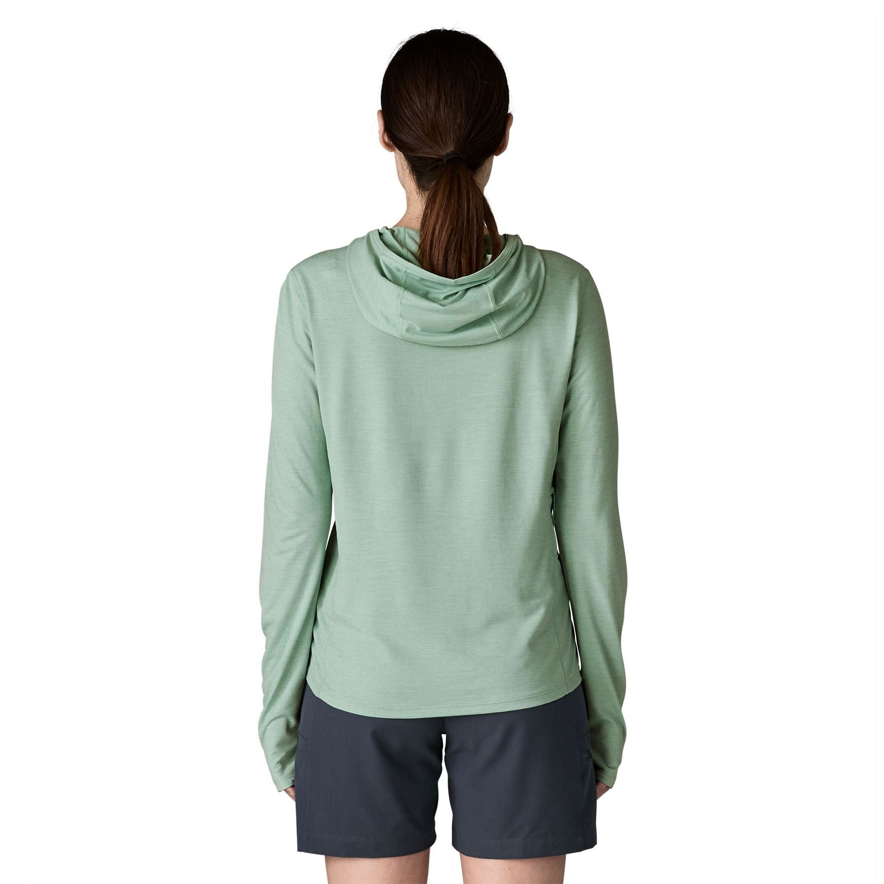 Patagonia Women's Capilene Cool Sun Hoody Thermal Blue - Thin Ice X-Dye Image 05