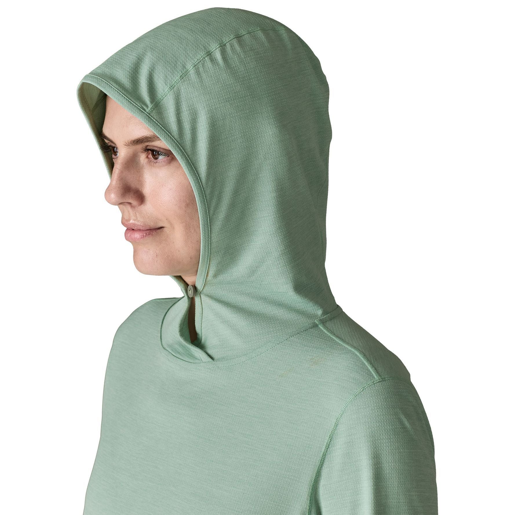 Patagonia Women's Capilene Cool Sun Hoody Thermal Blue - Thin Ice X-Dye Image 06