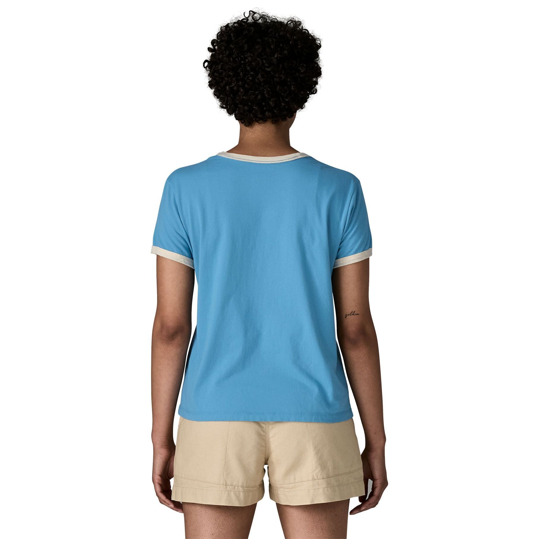 Patagonia Women's Great Waves Ringer Tee Shore Blue
