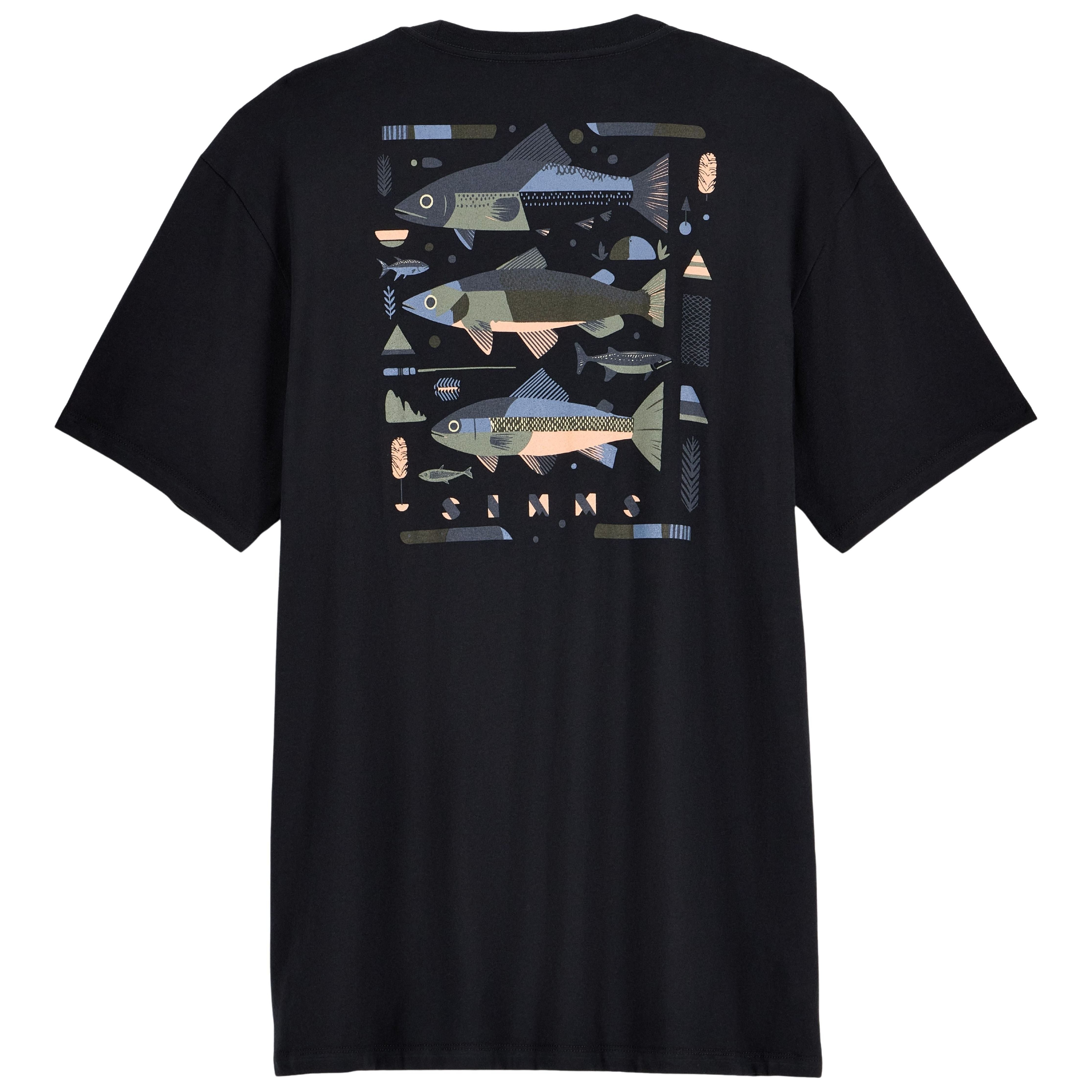 Simms Men's Char T-Shirt Black Image 01