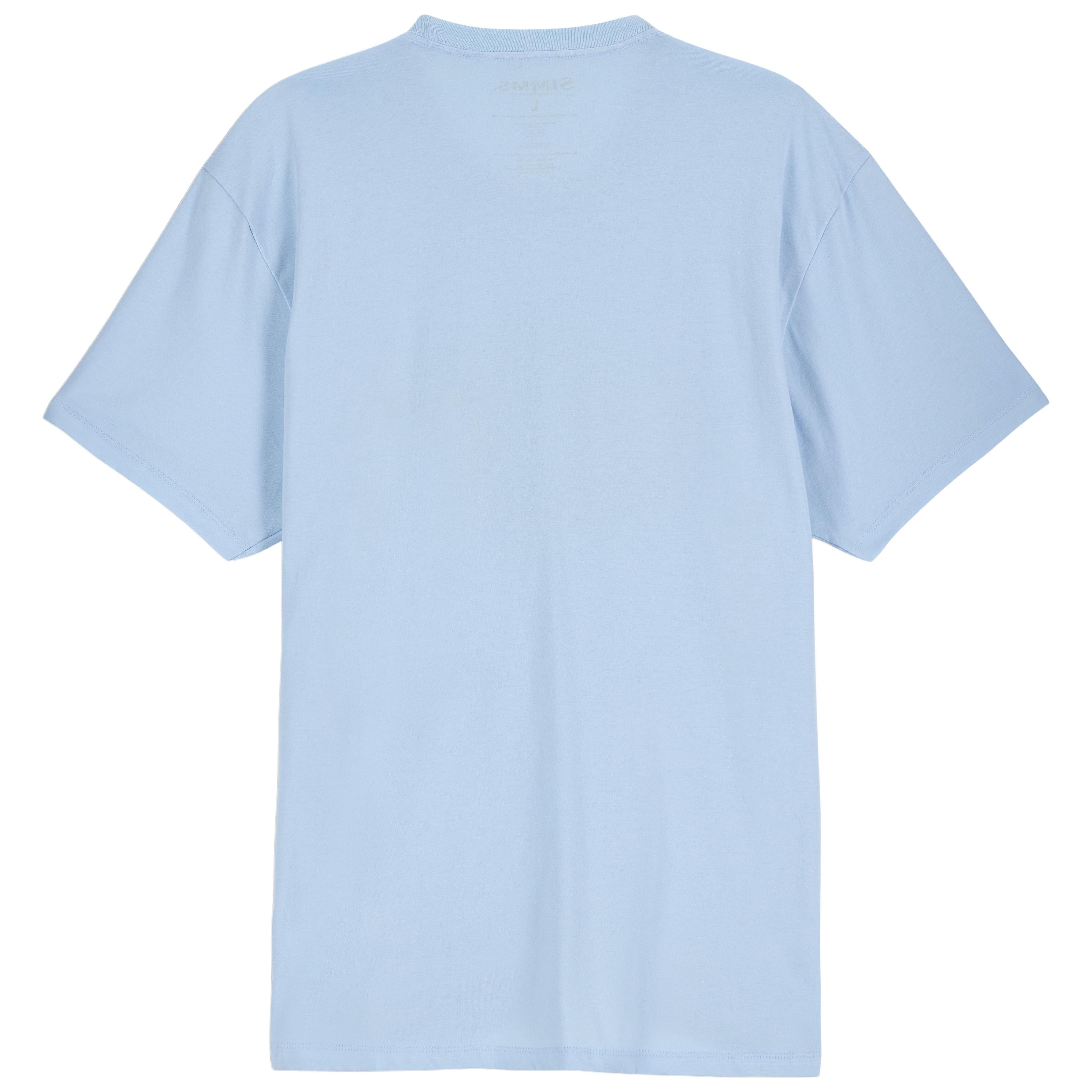Simms Men's Honor Badge T-Shirt Sky Blue Image 02