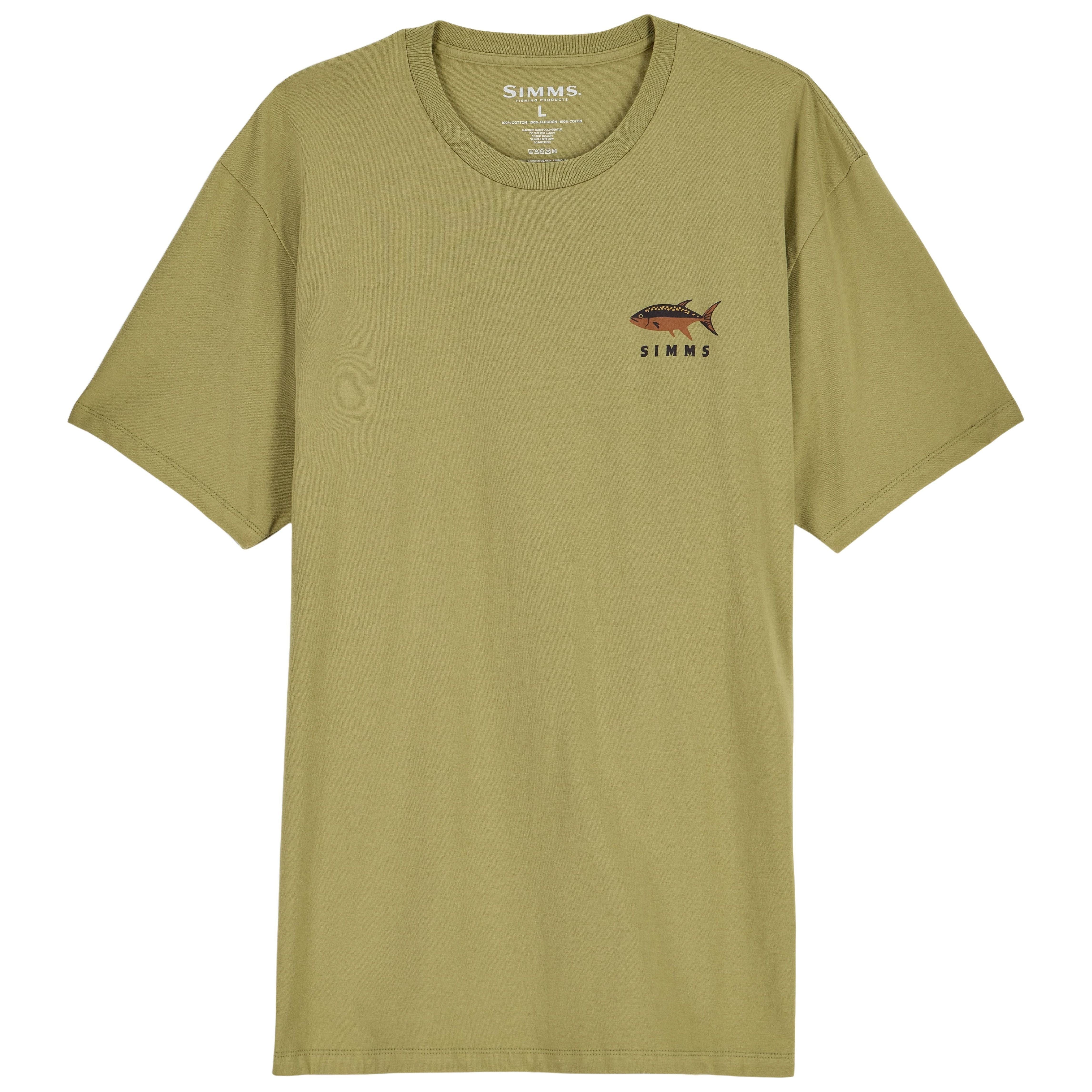 Simms Men's Lake Nomad T-Shirt Tent Green Image 02