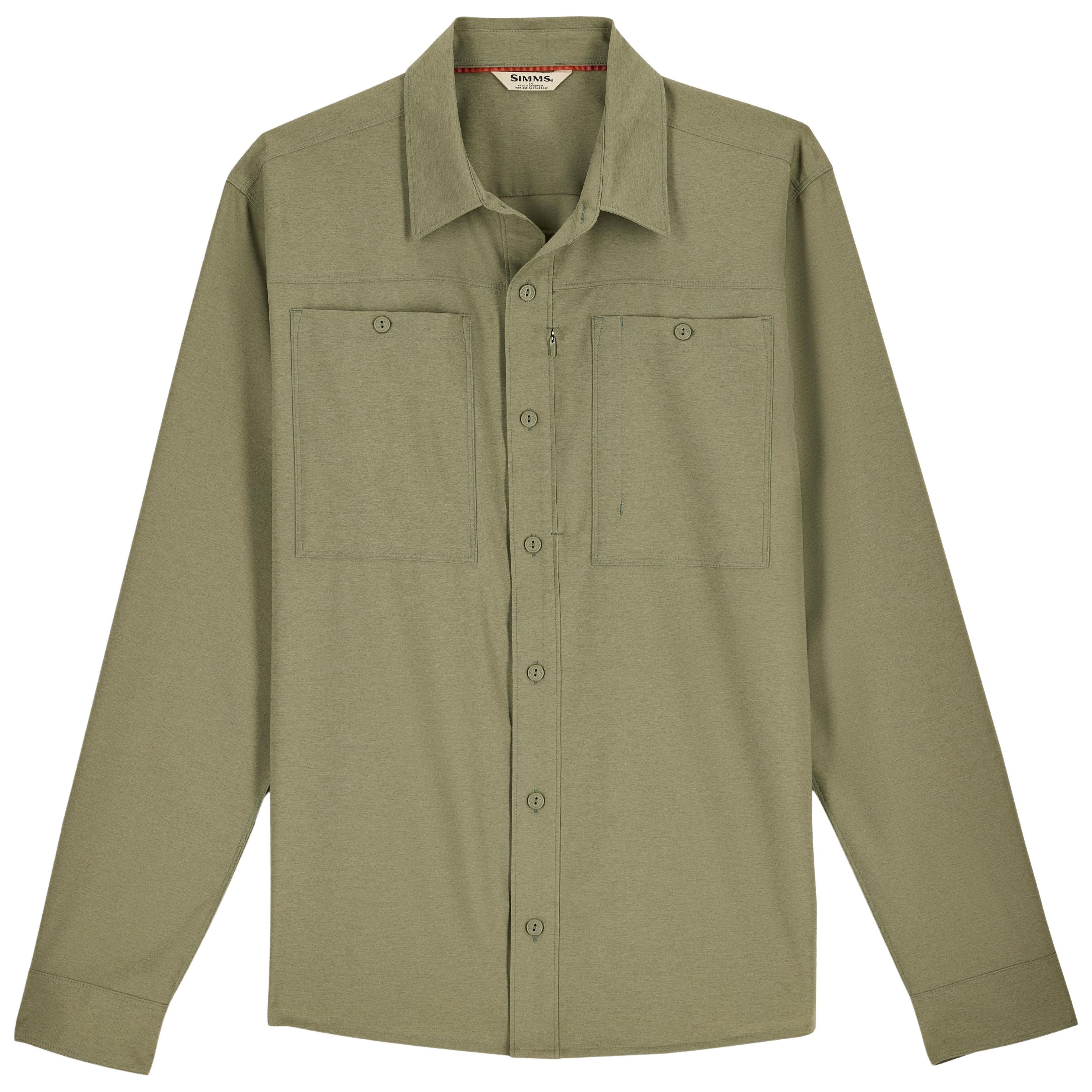Simms Men's Launch LS Shirt Willow Heather Image 01