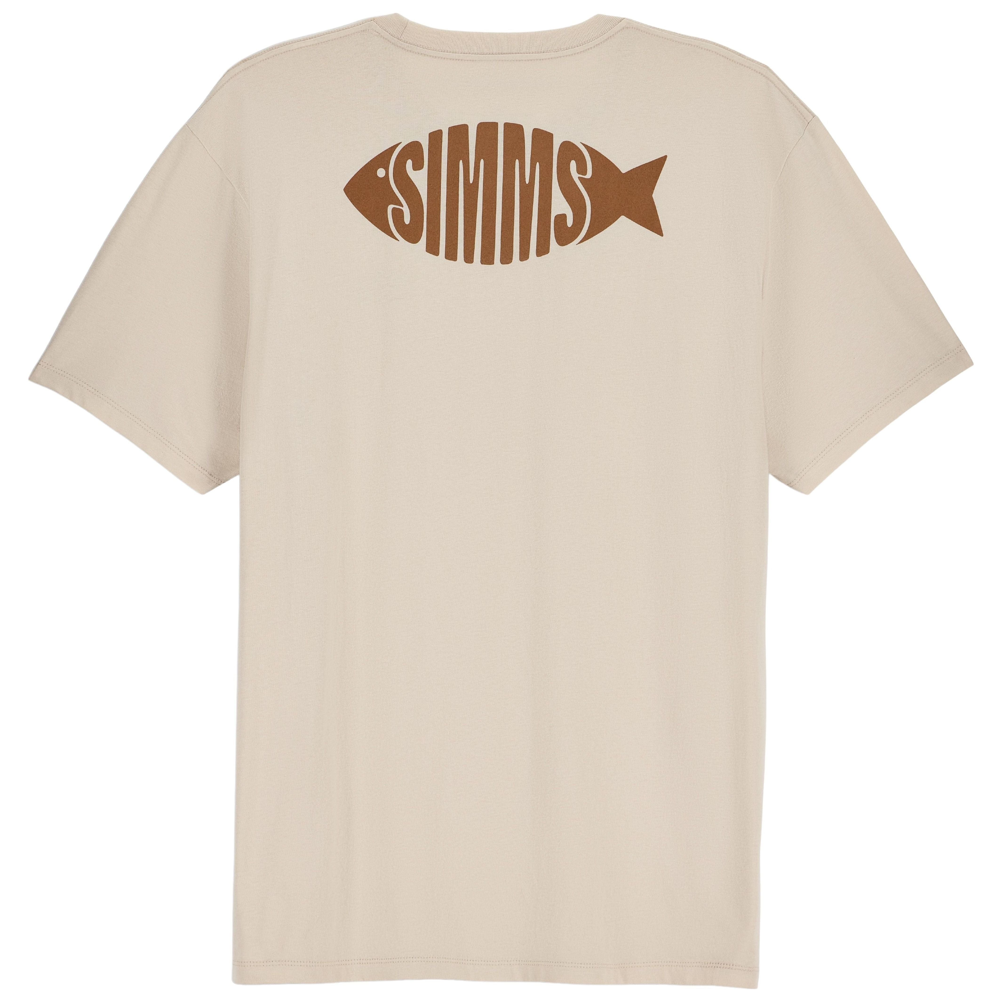 Simms Men's Logofish T-Shirt Natural Image 01