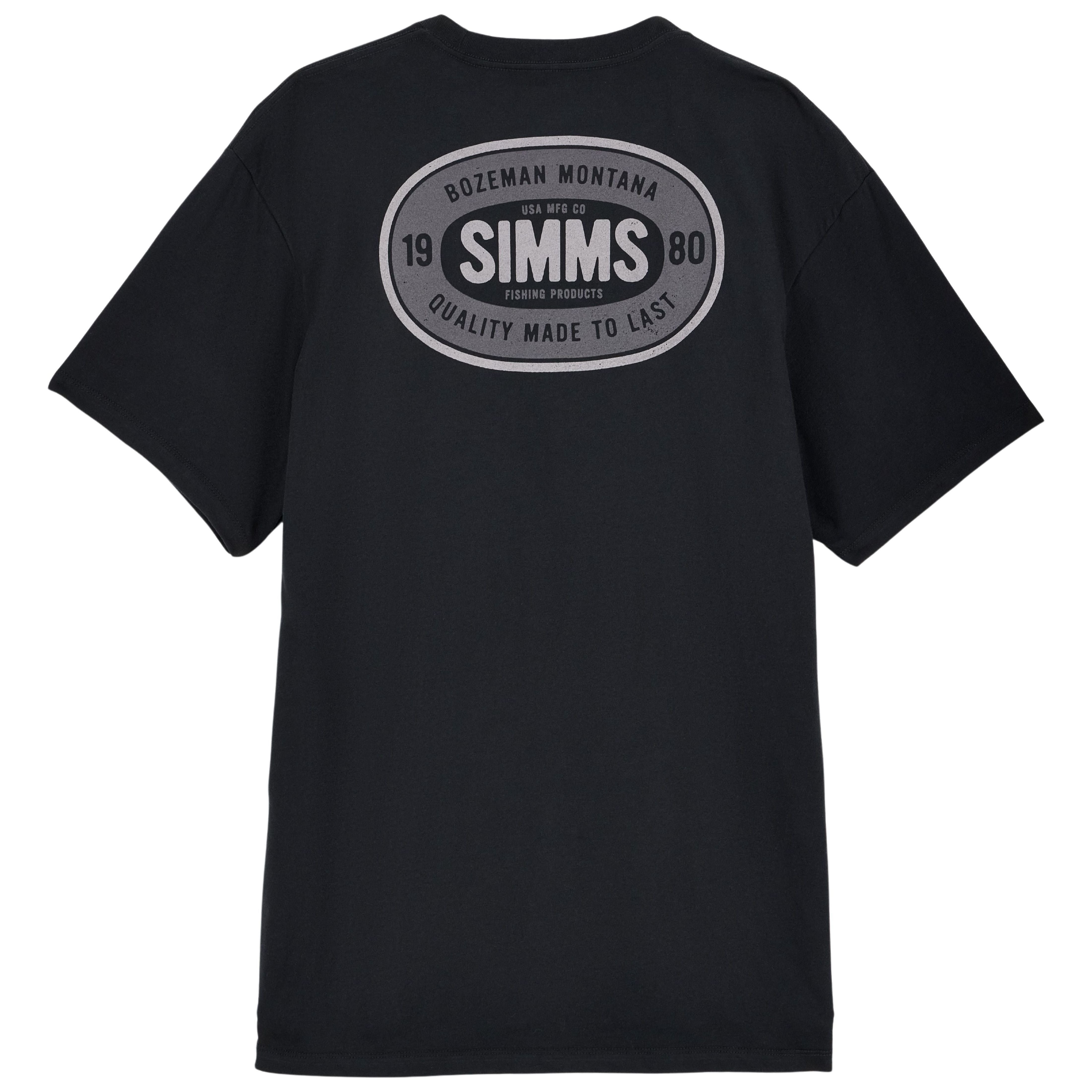 Simms Men's Quality Seal T-Shirt Black Image 01
