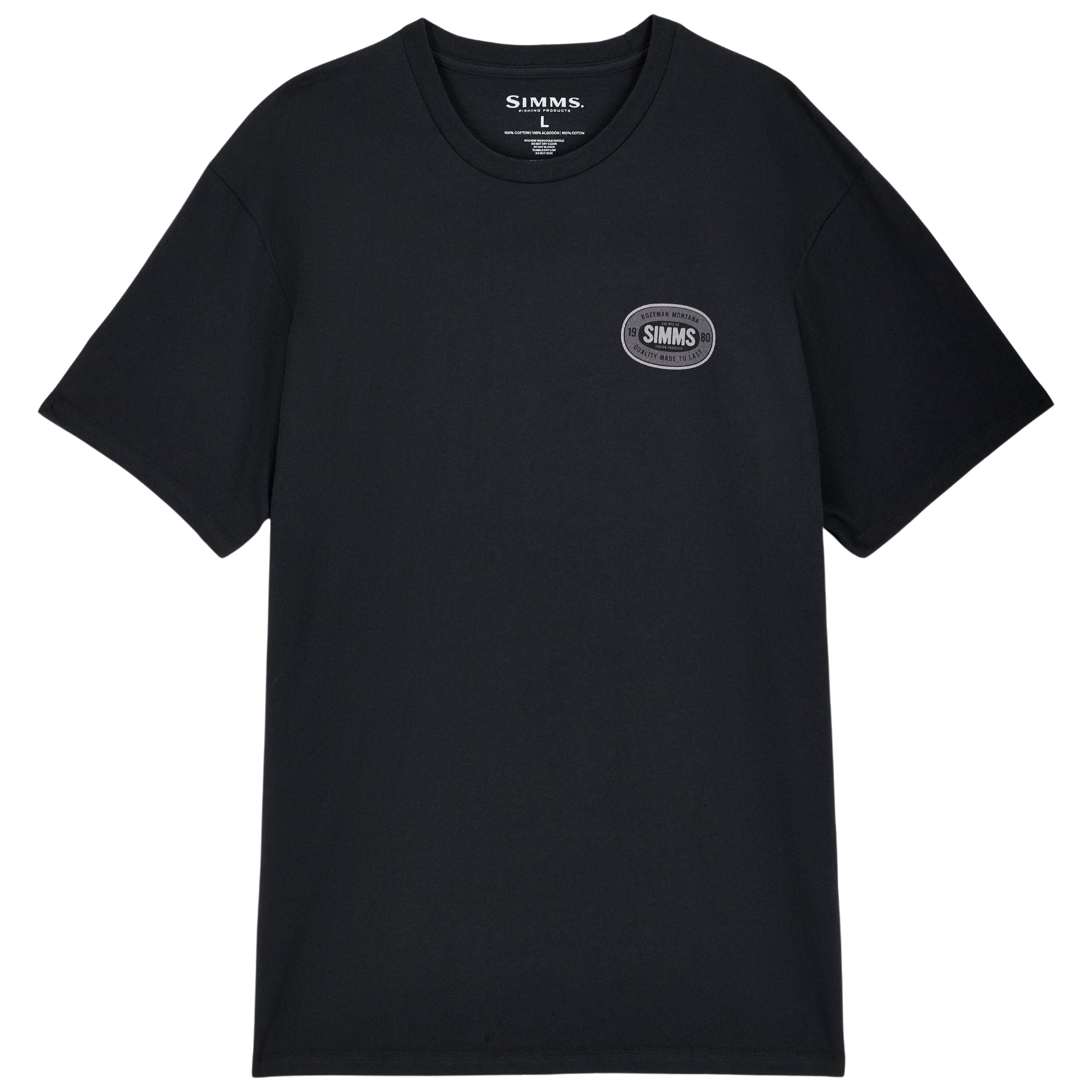 Simms Men's Quality Seal T-Shirt Black Image 02