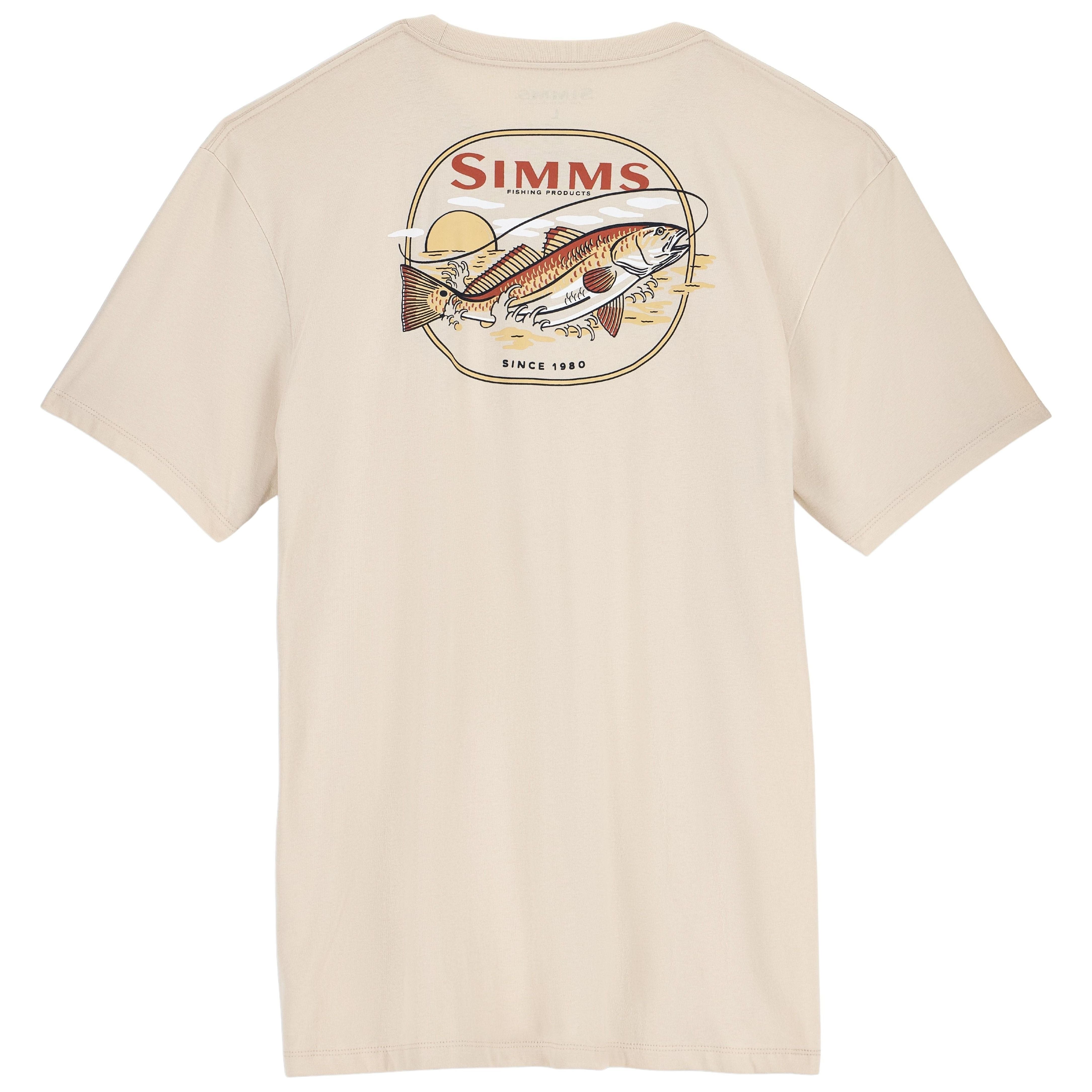 Simms Men's Redfish T-Shirt Natural Image 01