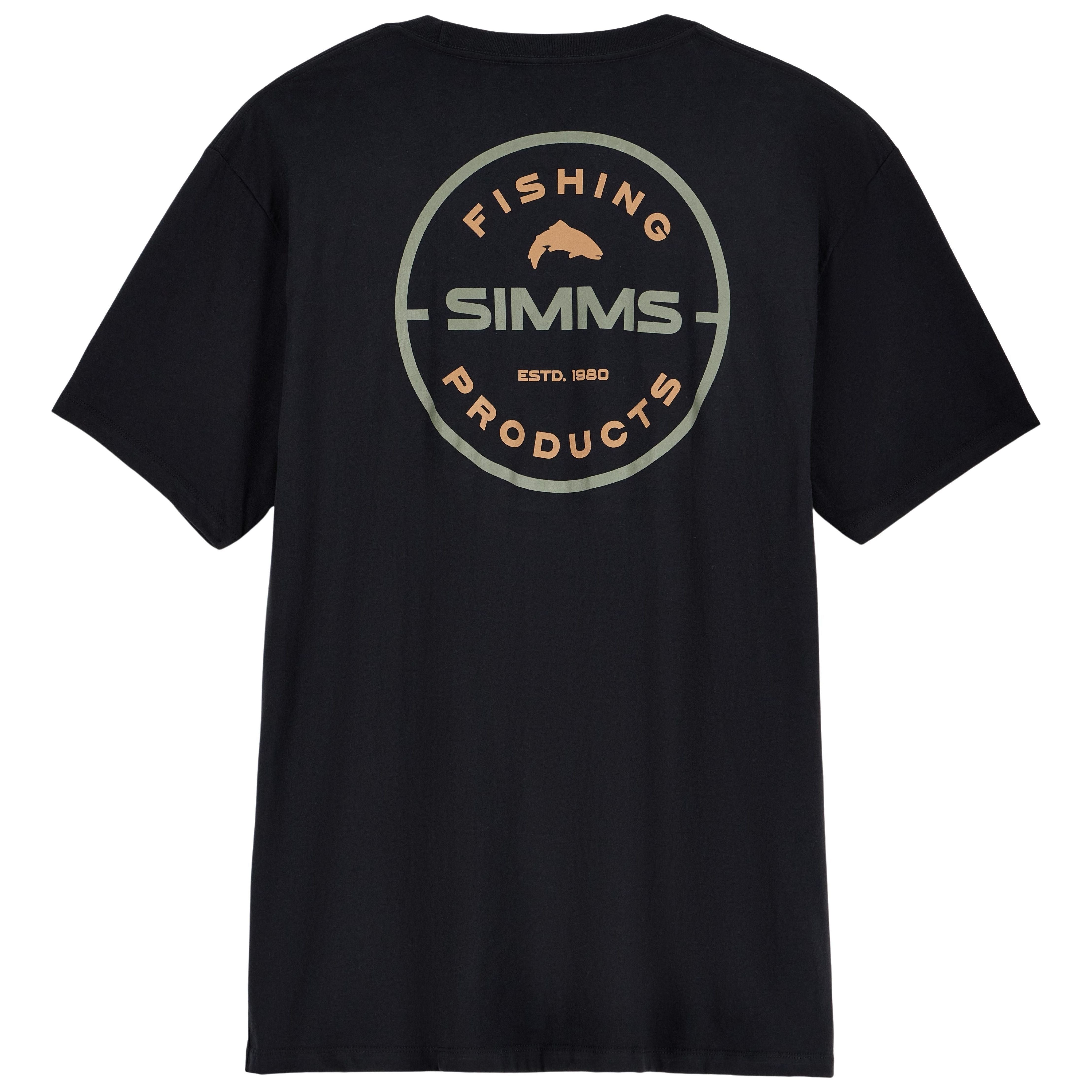 Simms Men's Rounder T-Shirt Black Image 01