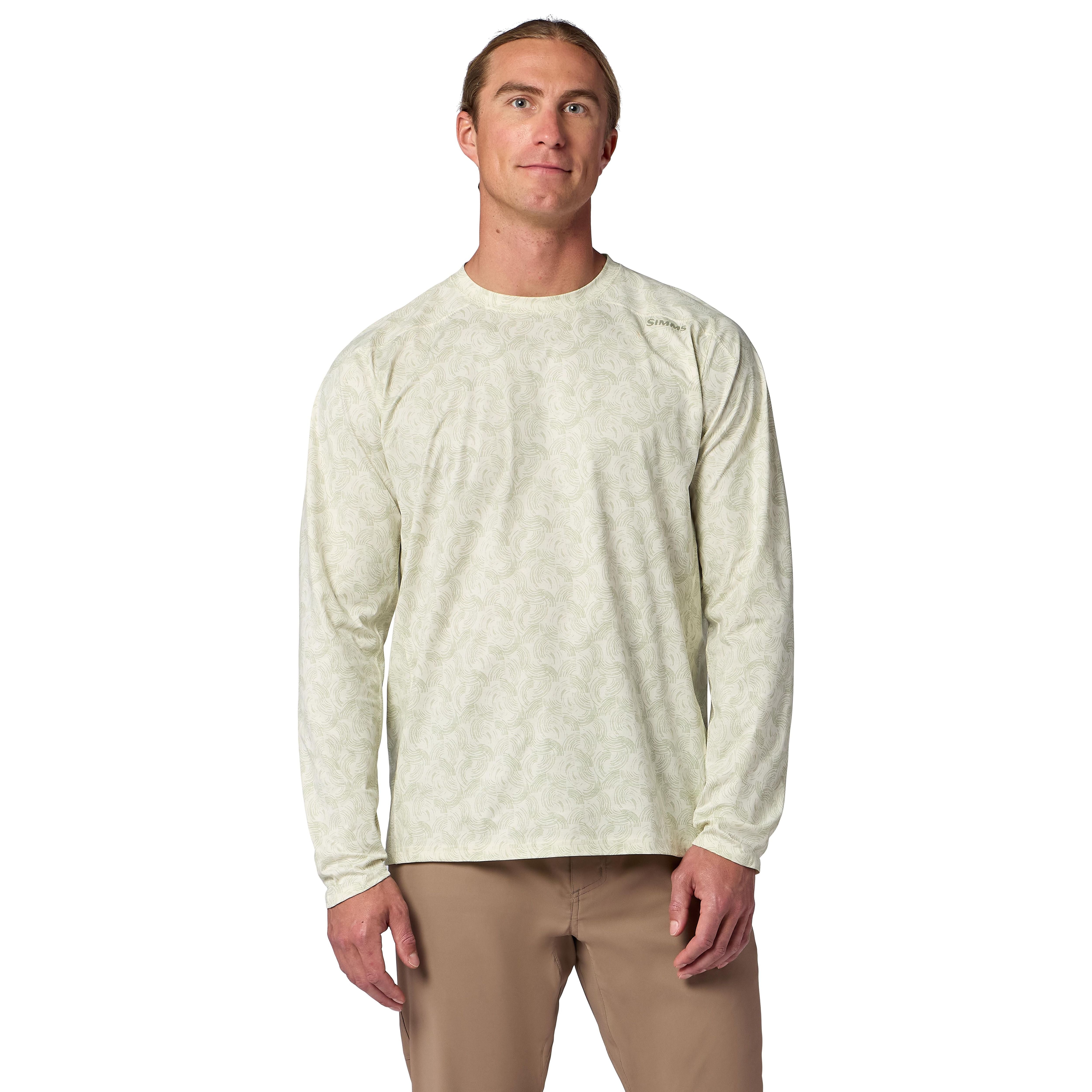 Simms Men's Solarflex Crew Half Moon Pale Pine Image 02
