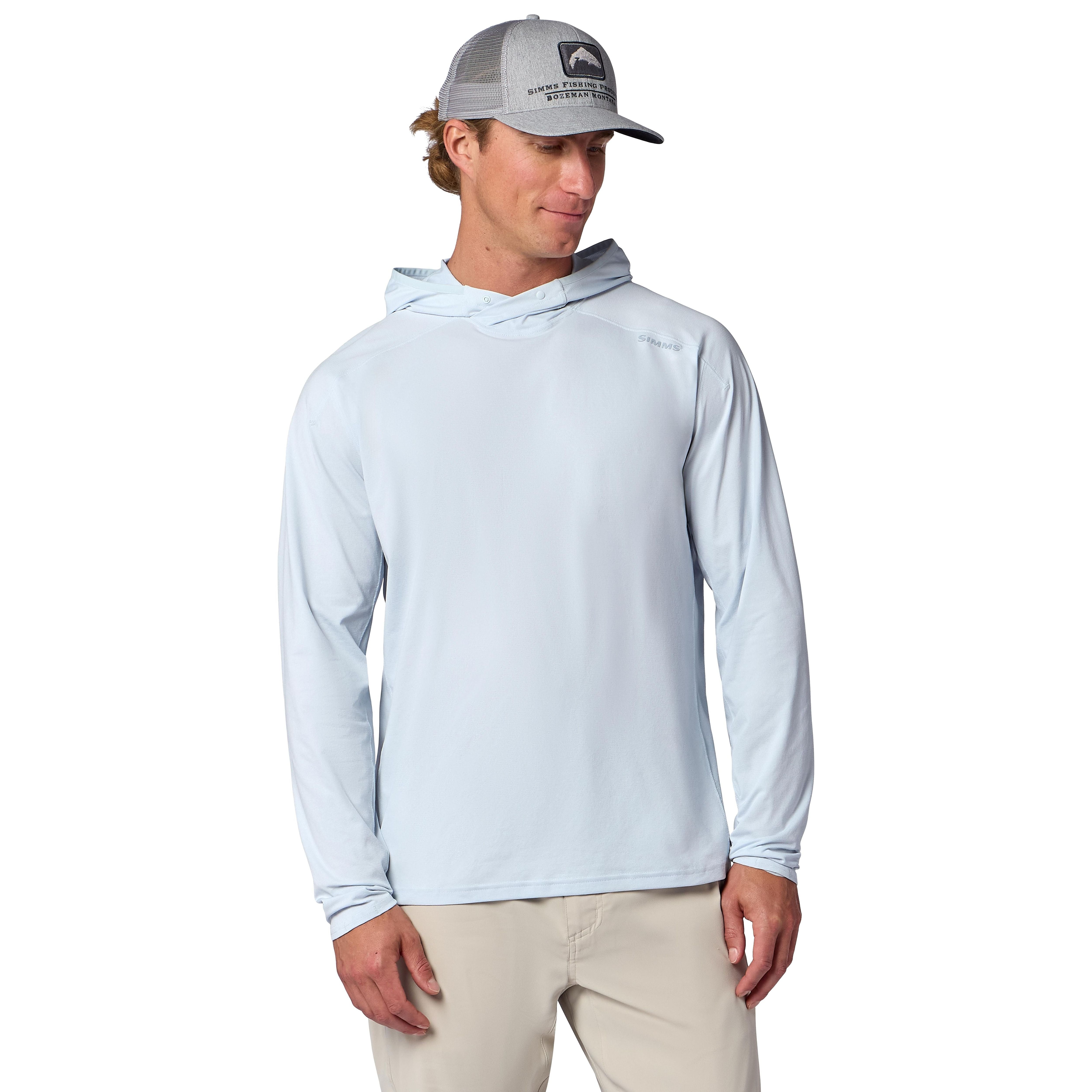 Simms Men's Solarflex Hoody Bimini Blue Image 02