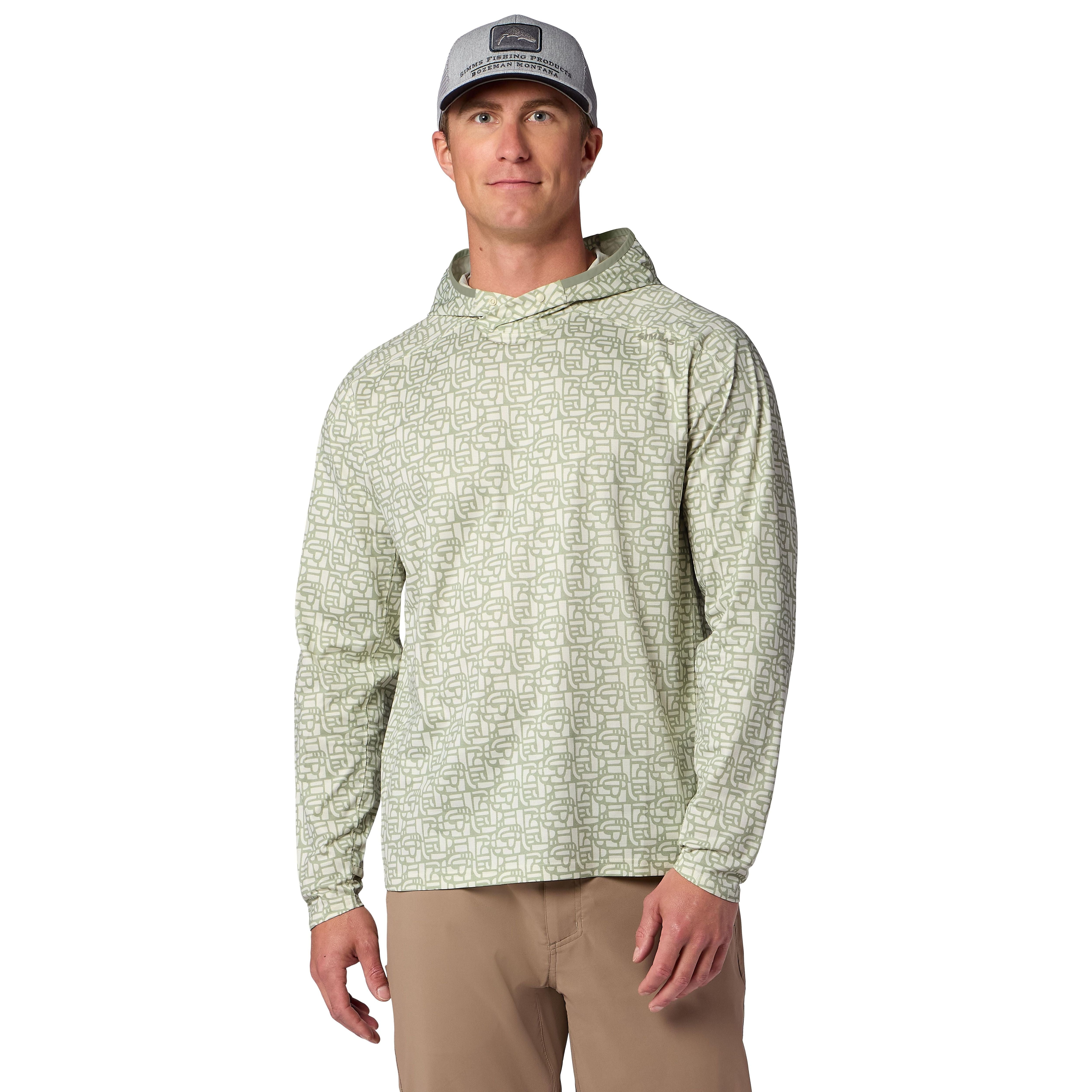 Simms Men's Solarflex Hoody Block Pale Pine Image 02