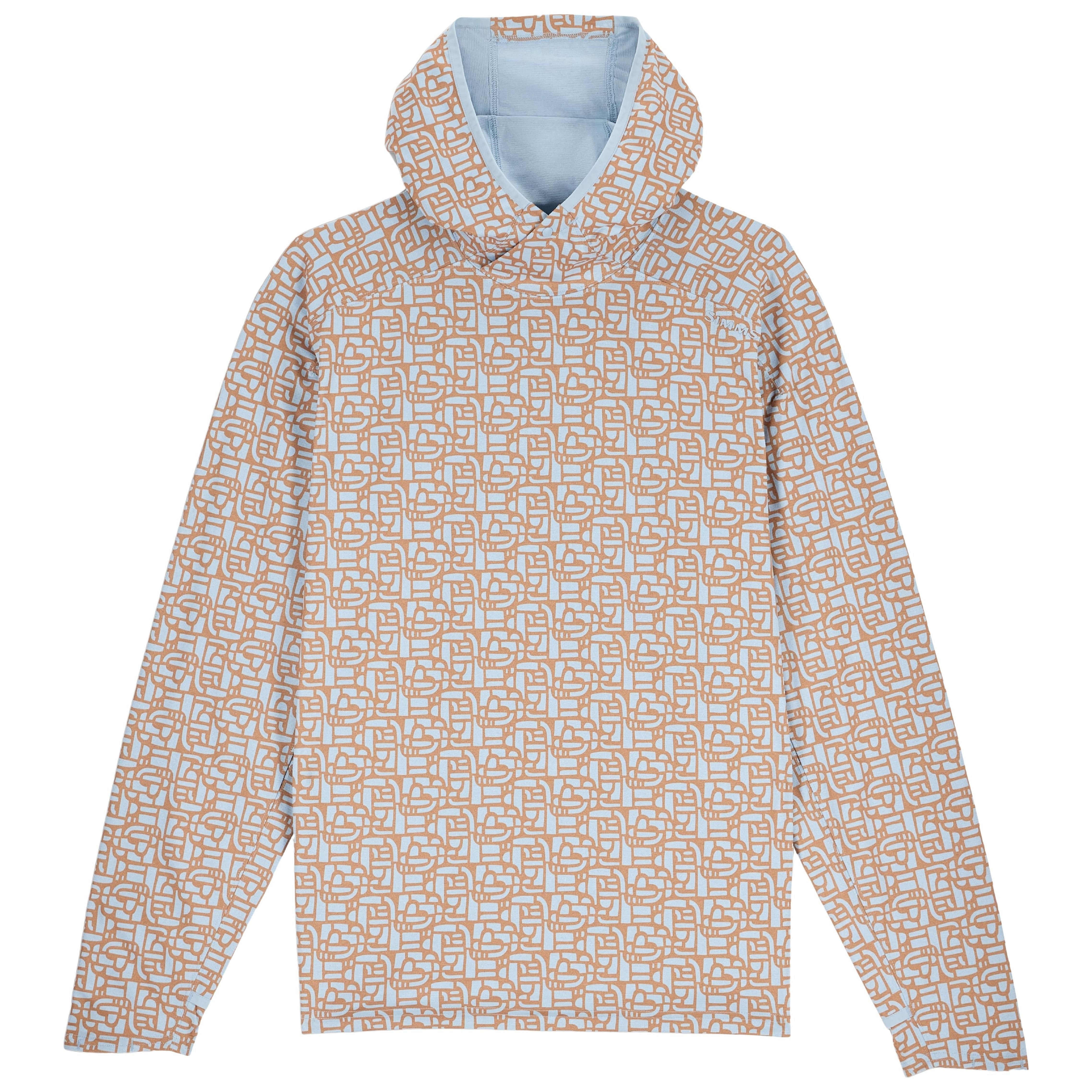 Simms Men's Solarflex Hoody Block Steel Blue Image 01