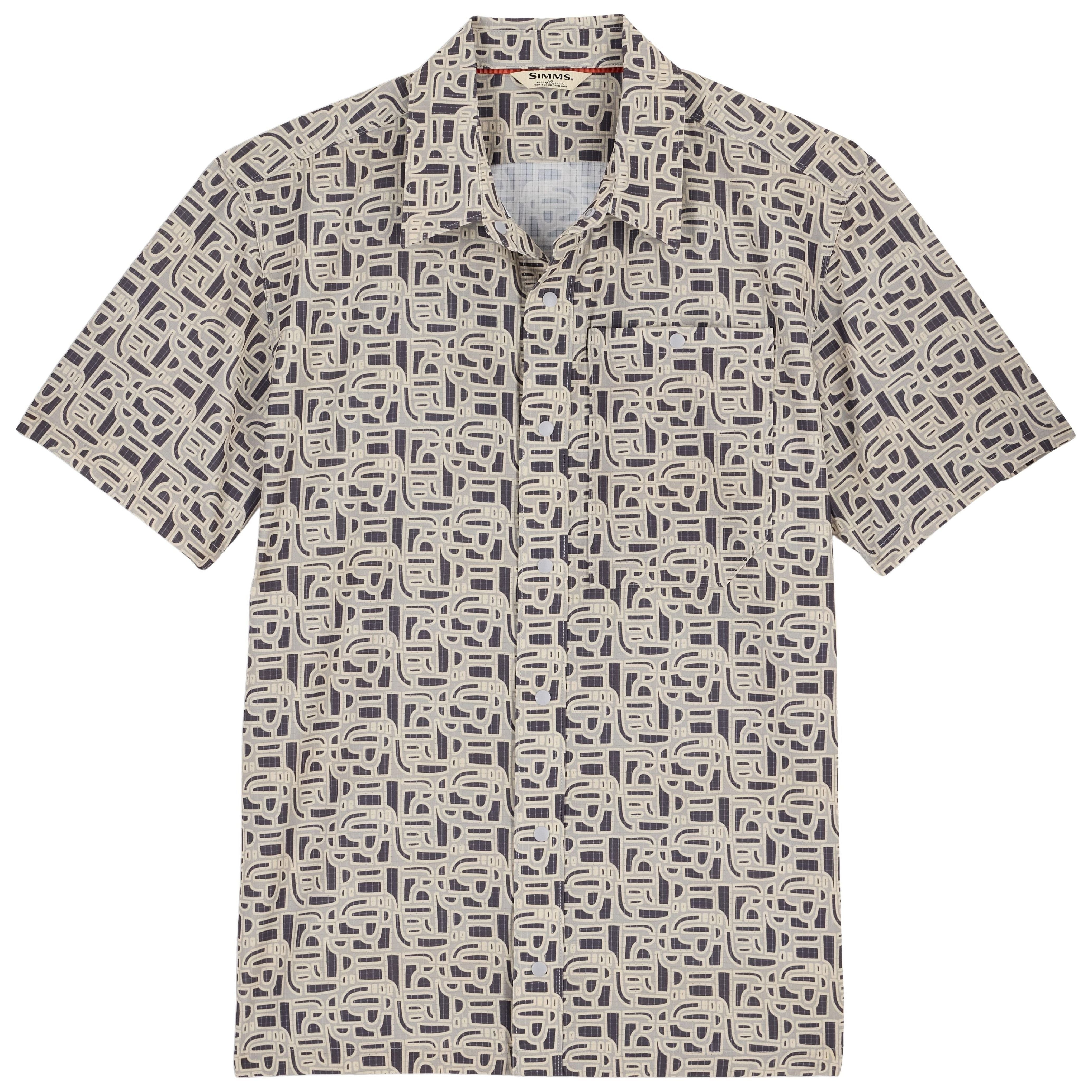 Simms Men's Tailout Air SS Shirt Block Burnished Clay Image 01