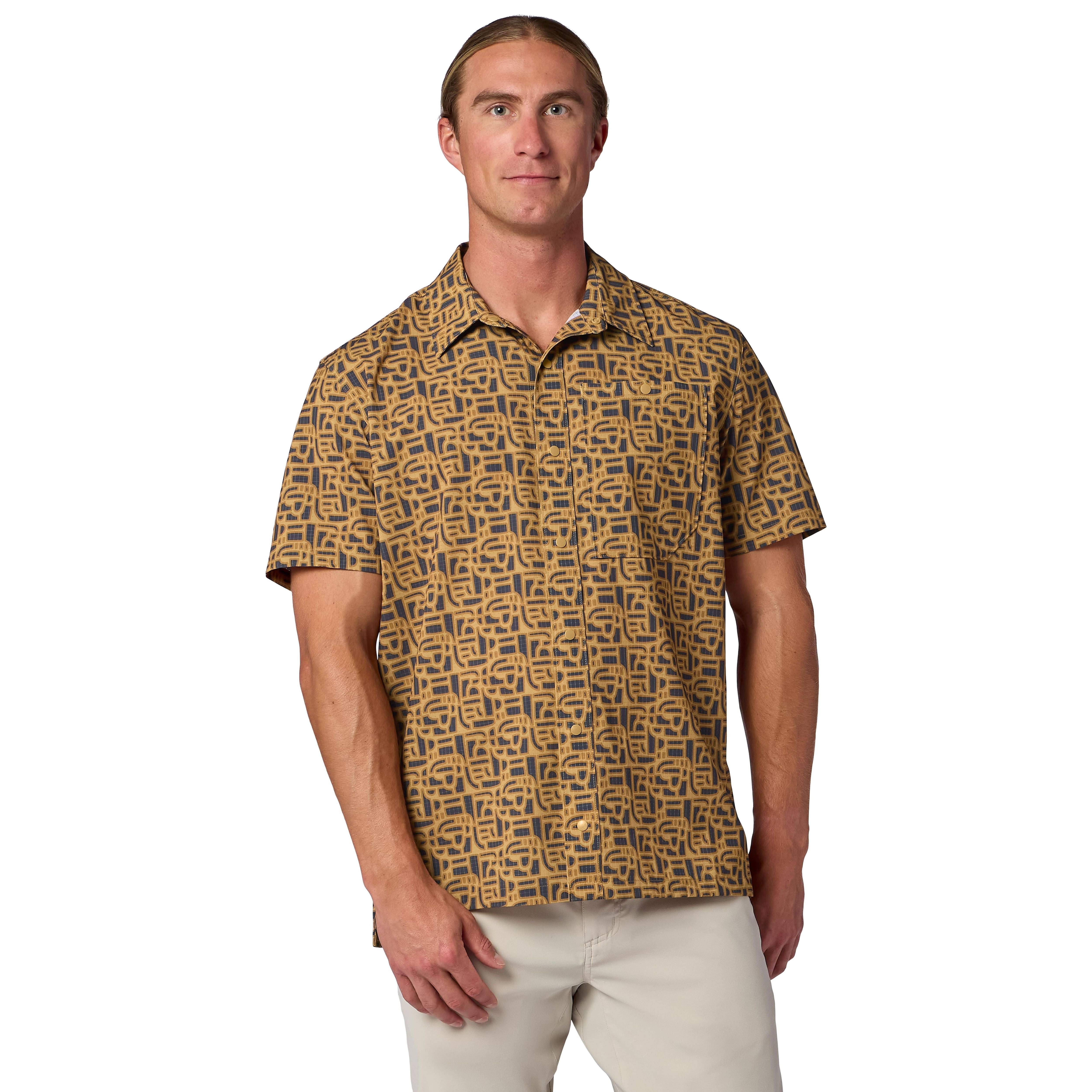 Simms Men's Tailout Air SS Shirt Block Sepia Image 02