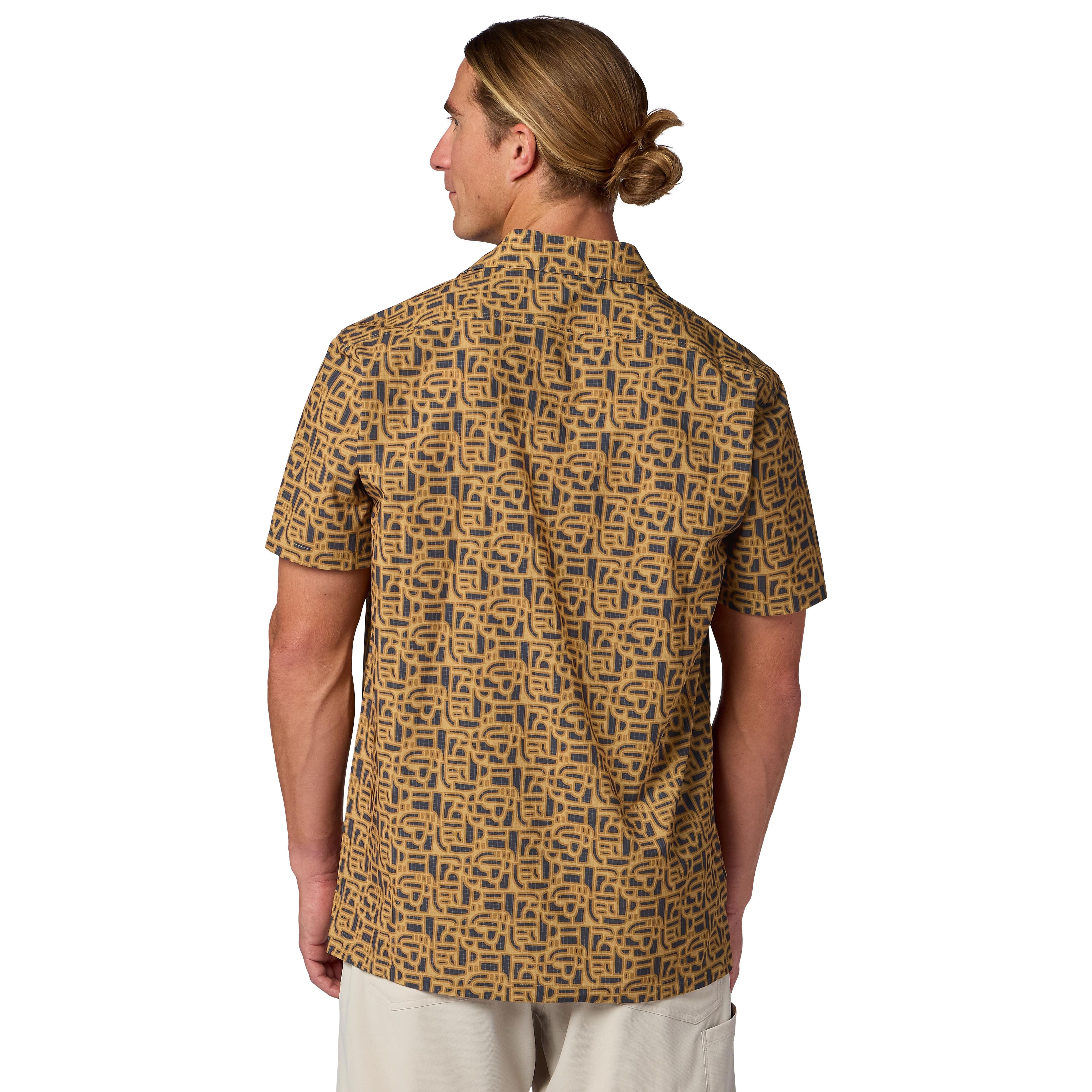 Simms Men's Tailout Air SS Shirt Block Sepia Image 03